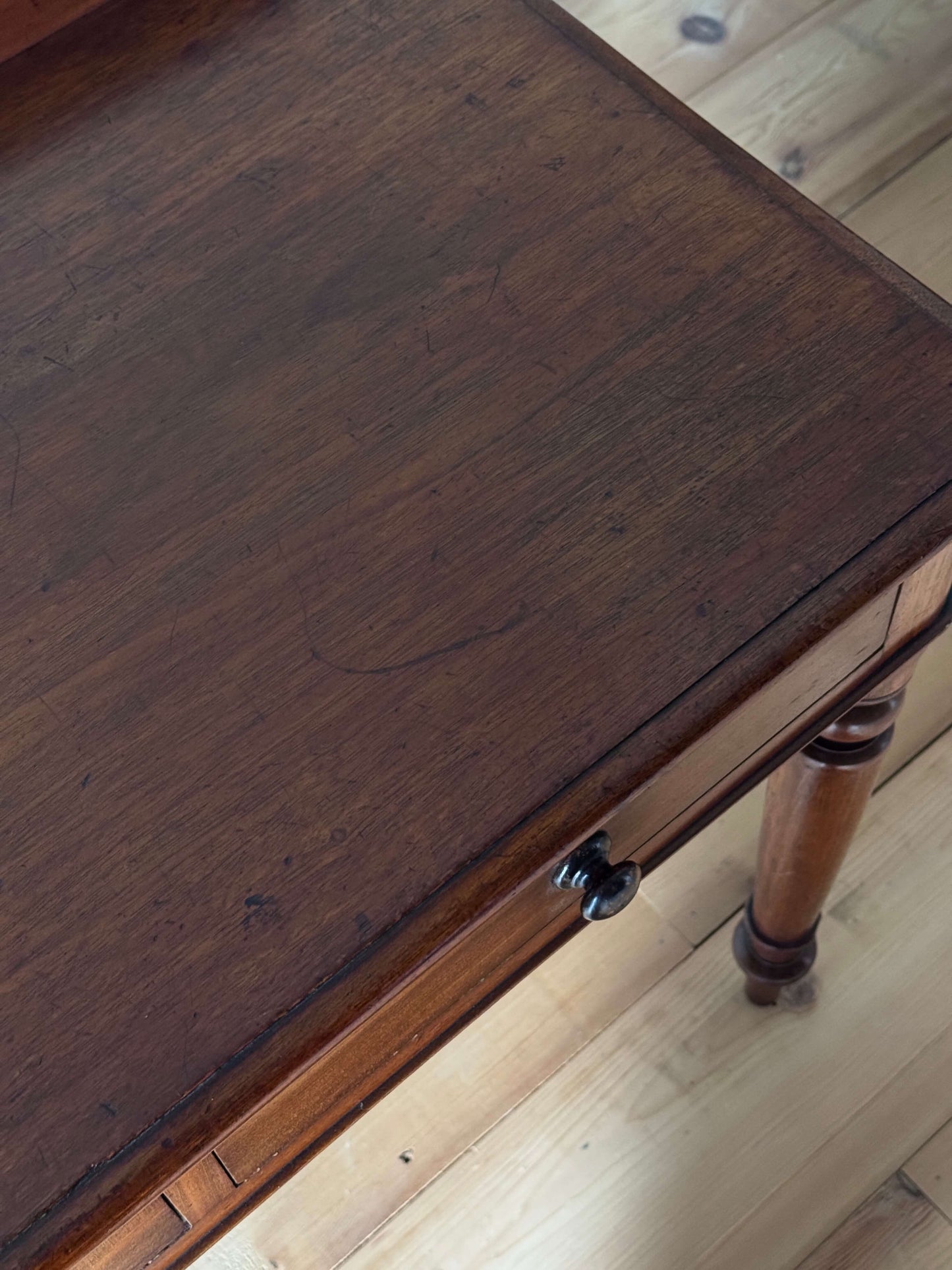 Late Victorian mahogany console table