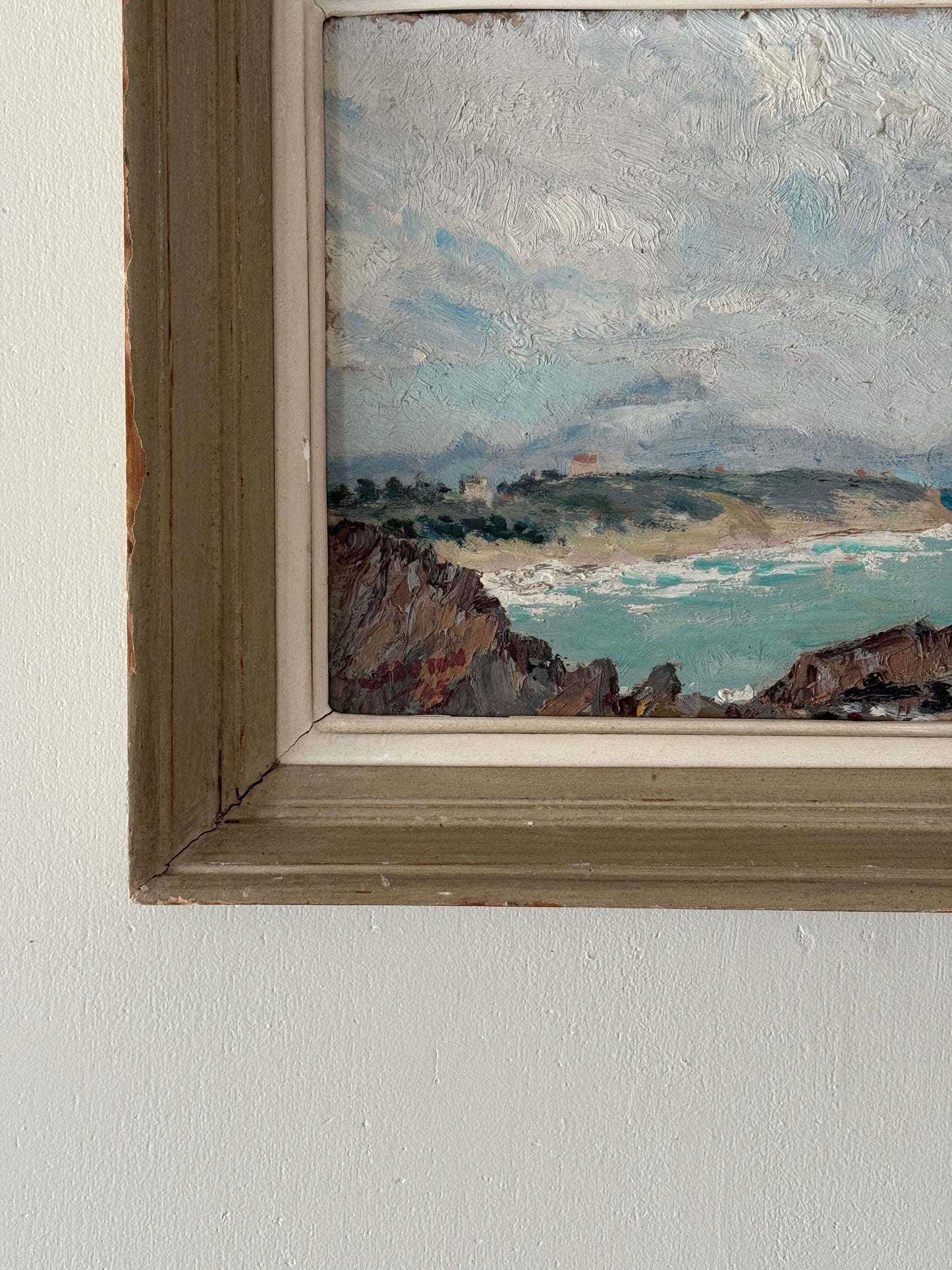 French vintage seascape