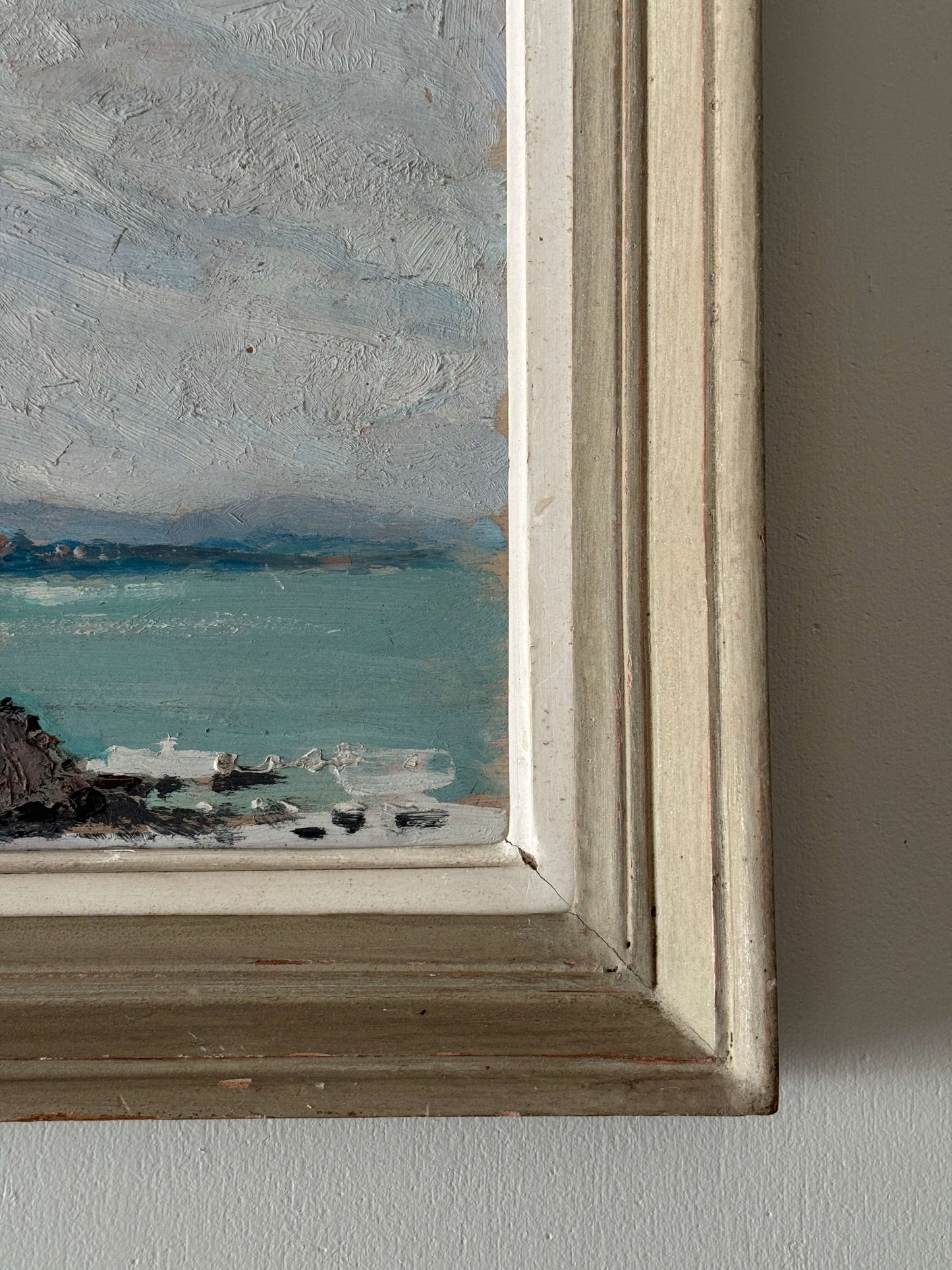 French vintage seascape