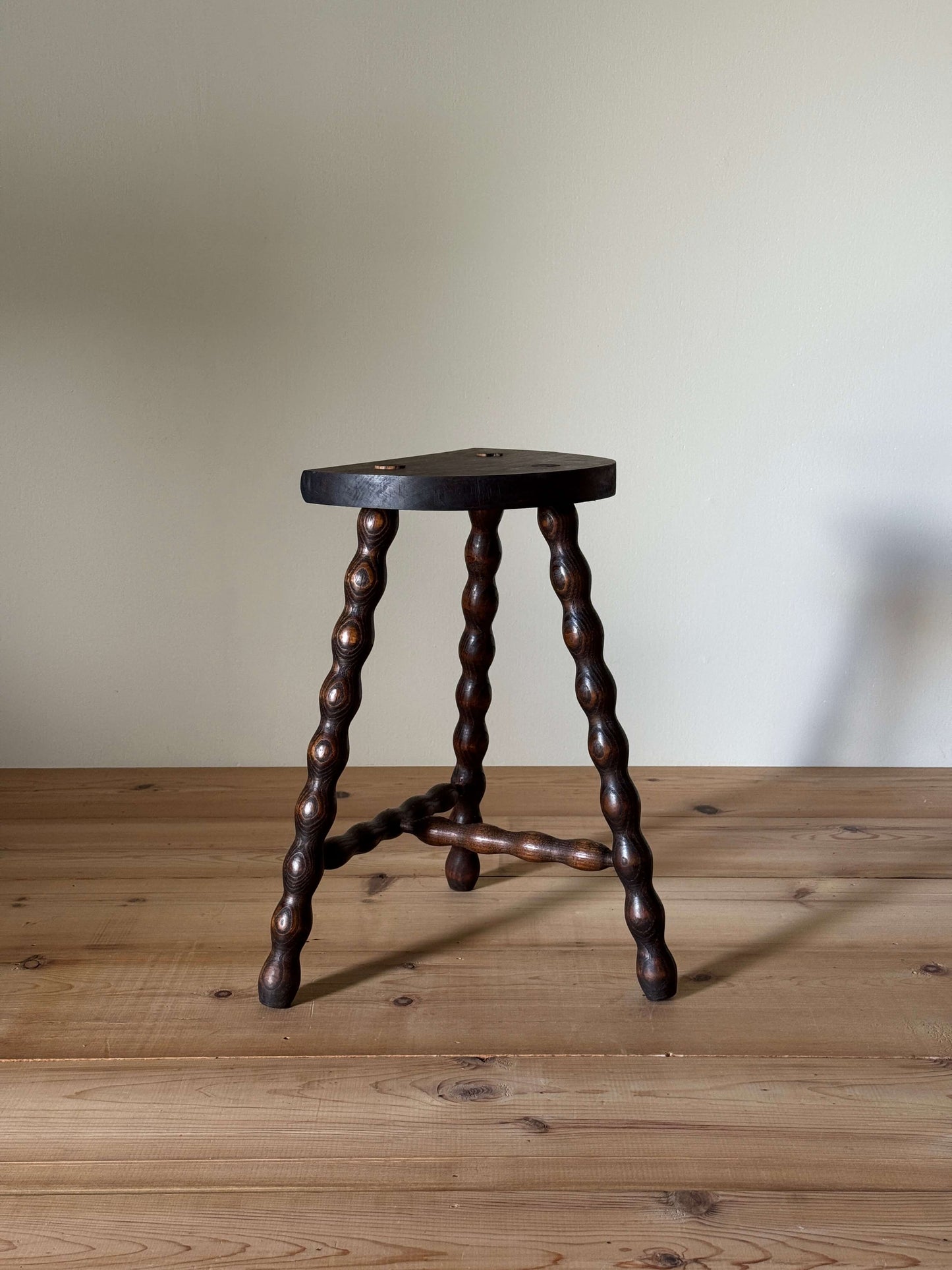 French vintage bobbin stool