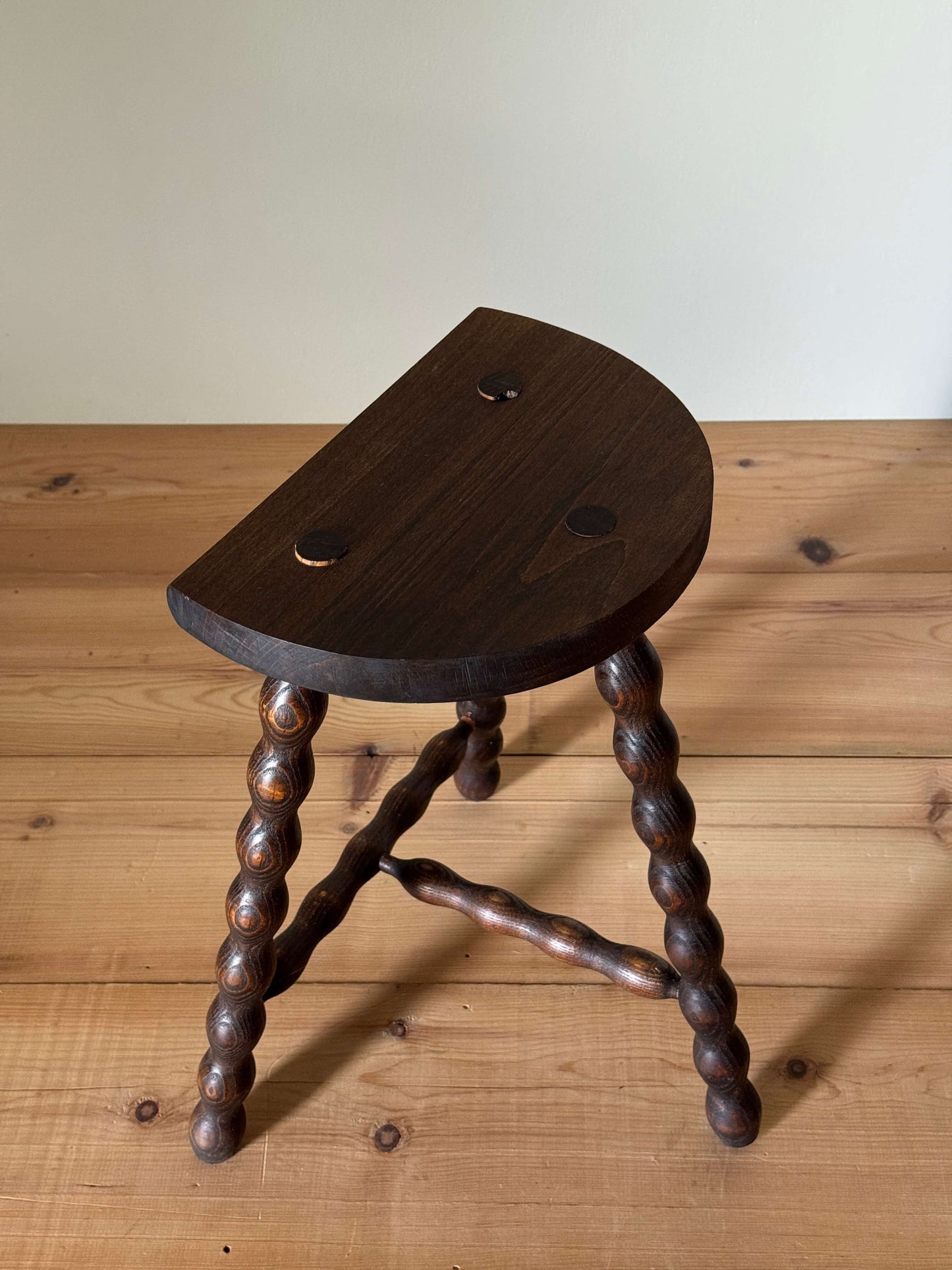 French vintage bobbin stool