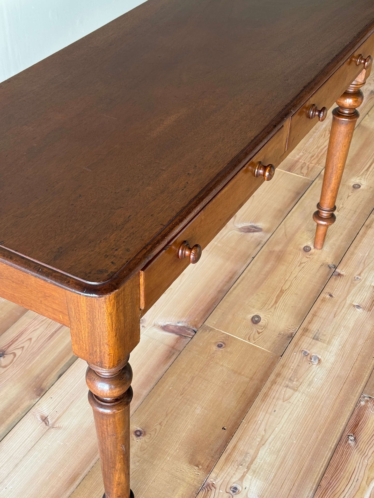 Victorian mahogany console table