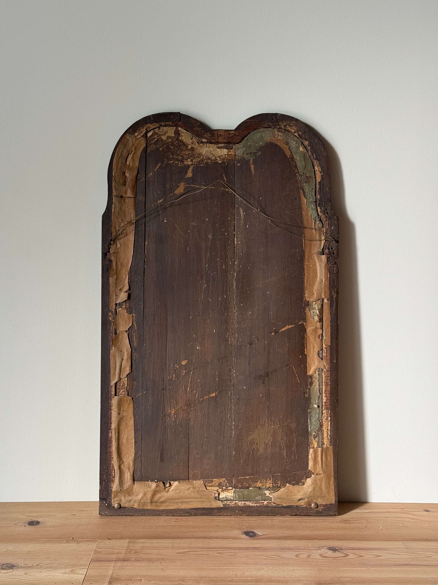 Georgian walnut cushion mirror