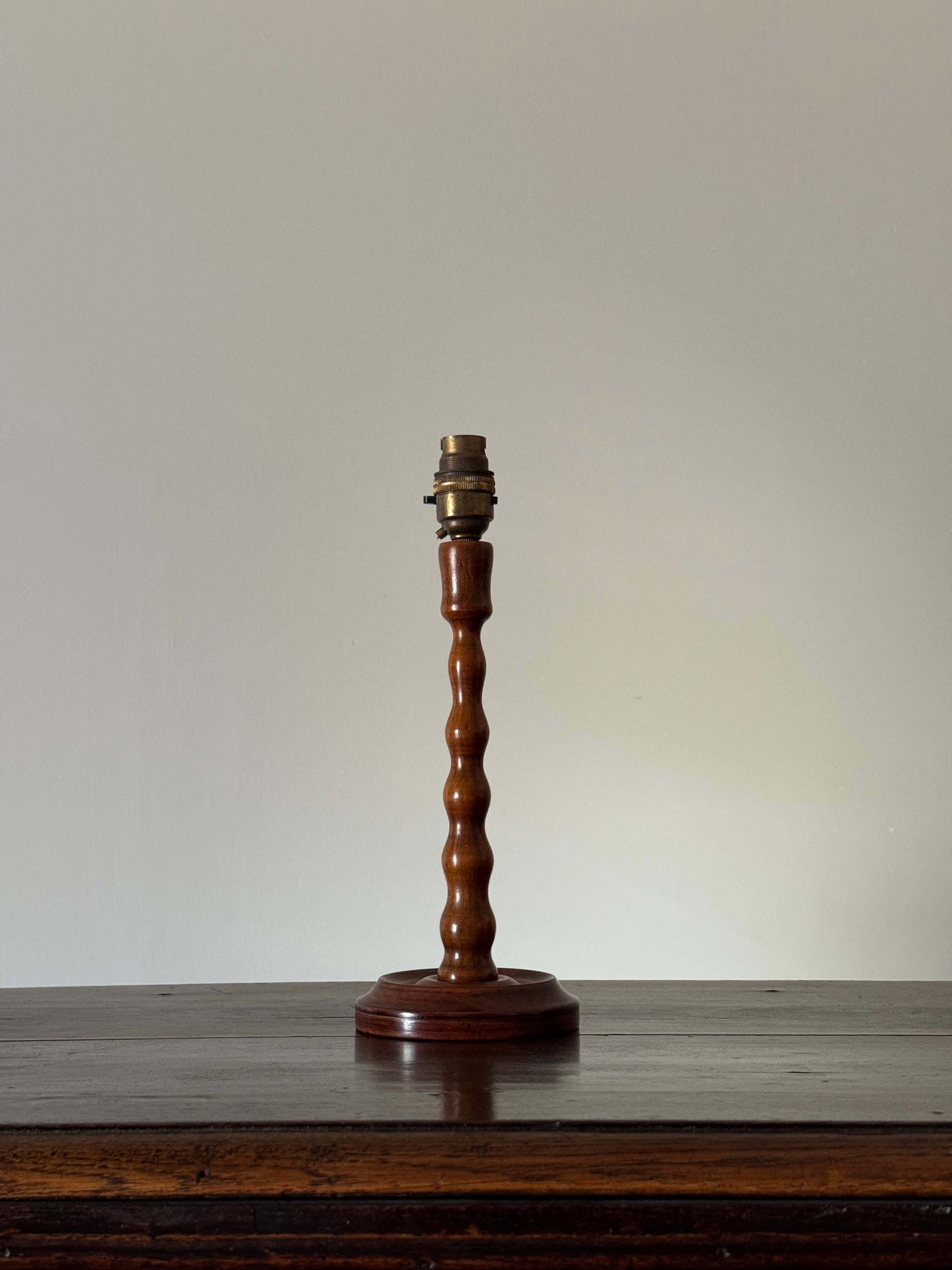 Vintage bobbin table lamp