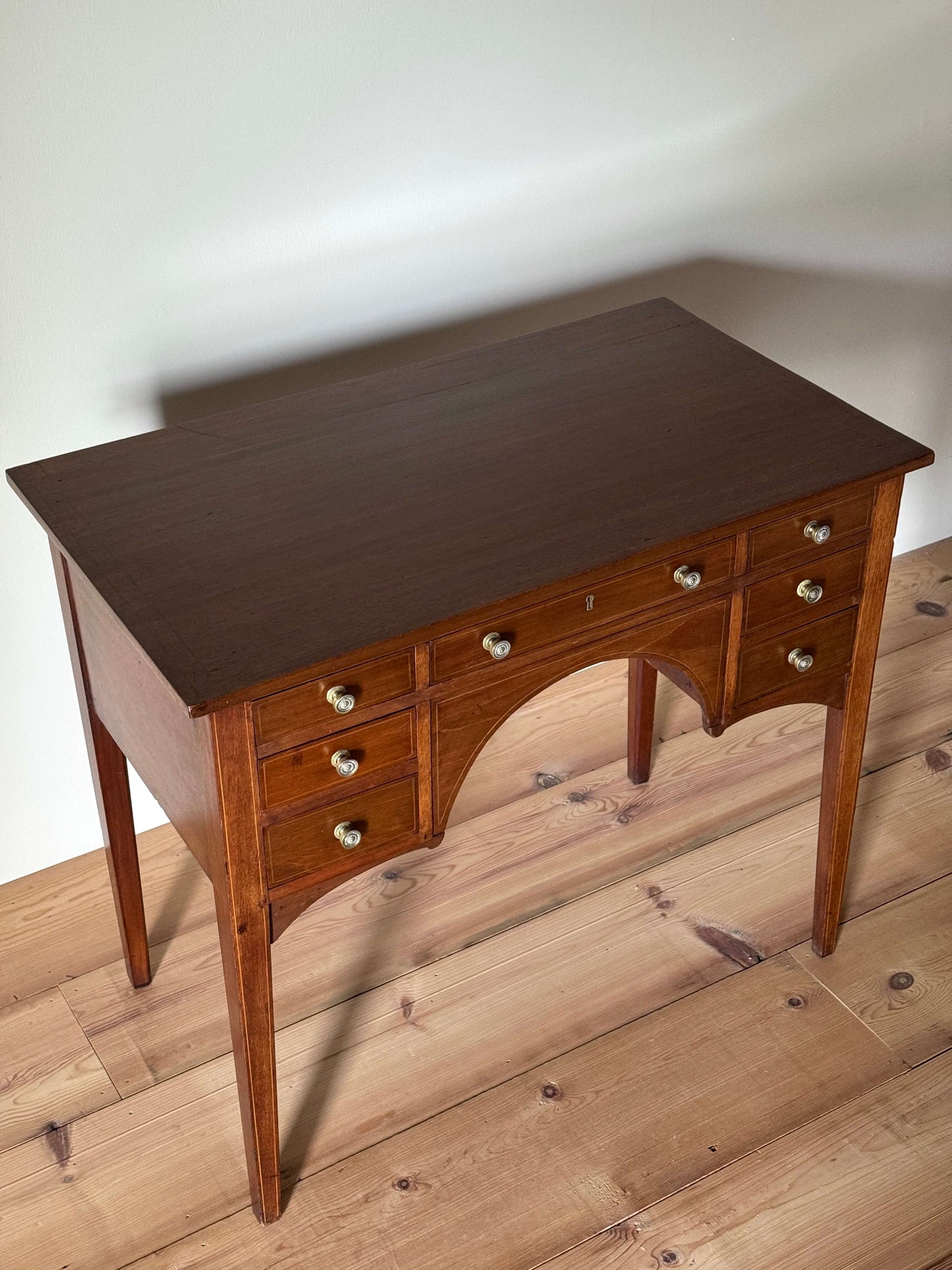 Edwardian mahogany side table