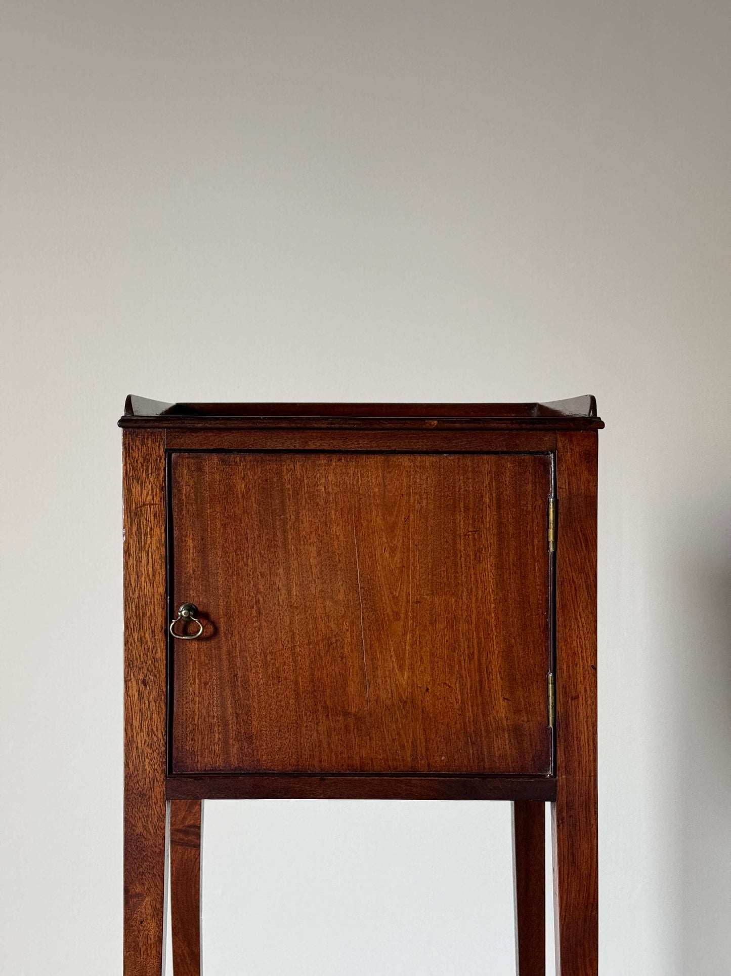 Edwardian mahogany bedside cabinet