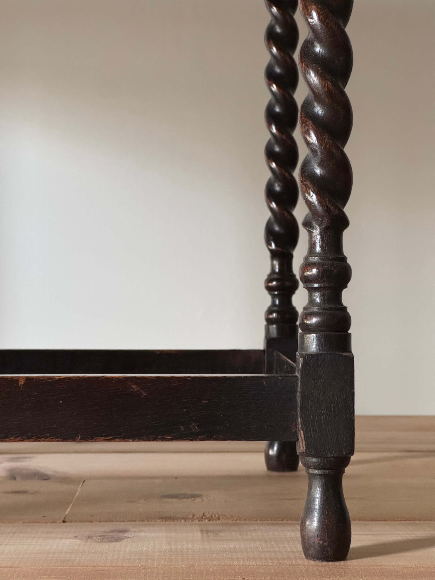 Antique Jacobean revival oak console table