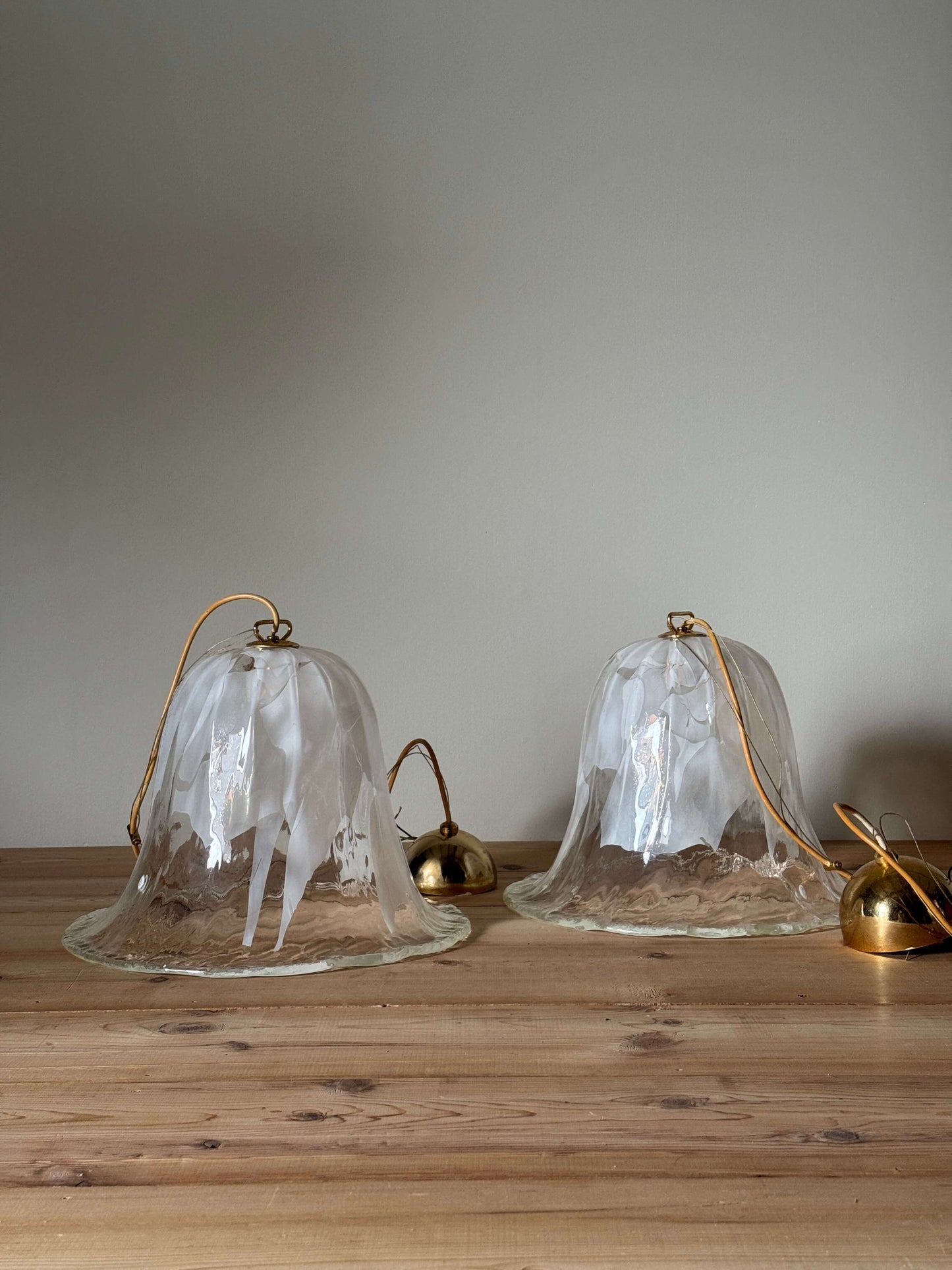 Mid-century Italian Murano glass pendant light