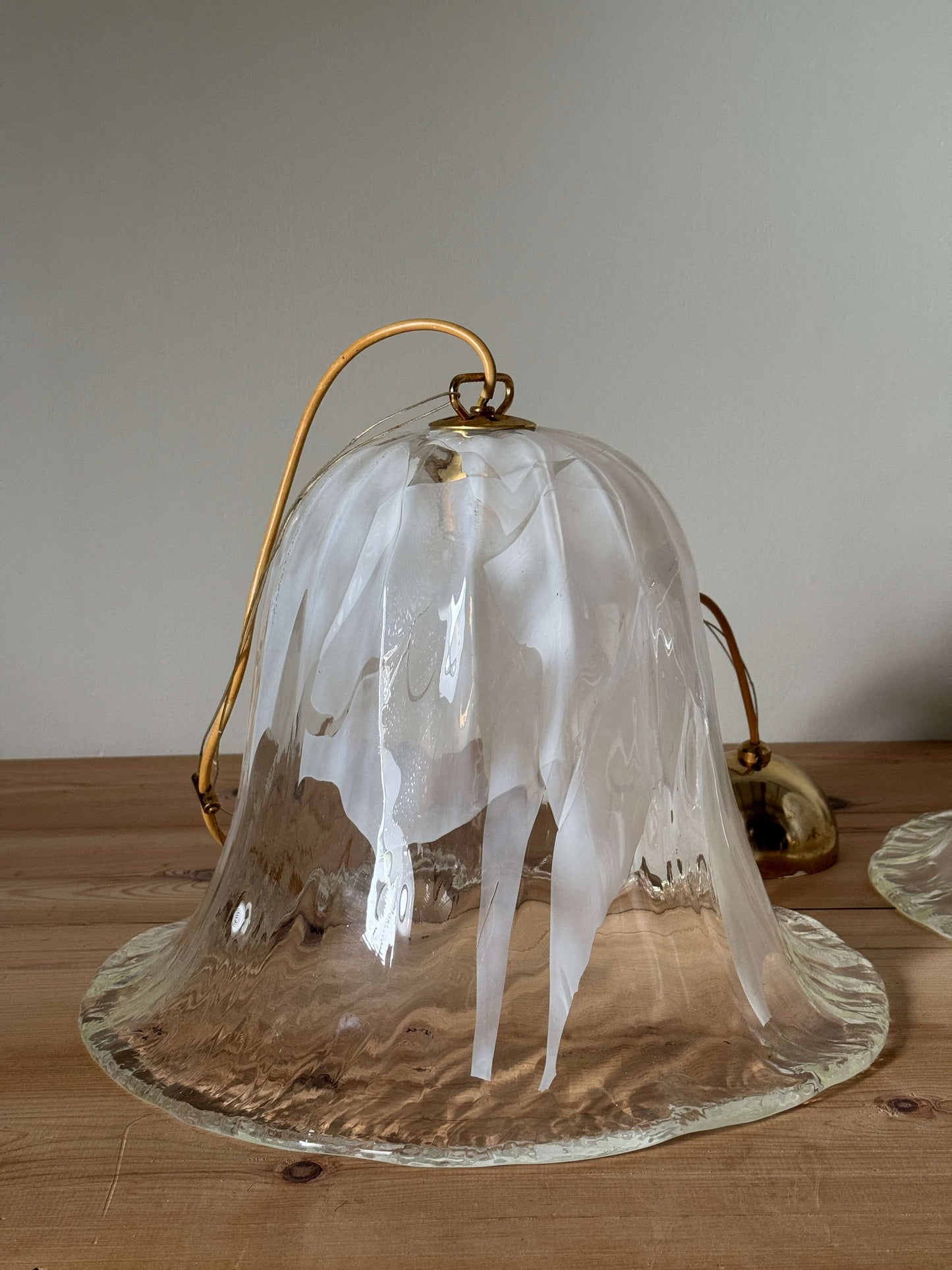 Mid-century Italian Murano glass pendant light