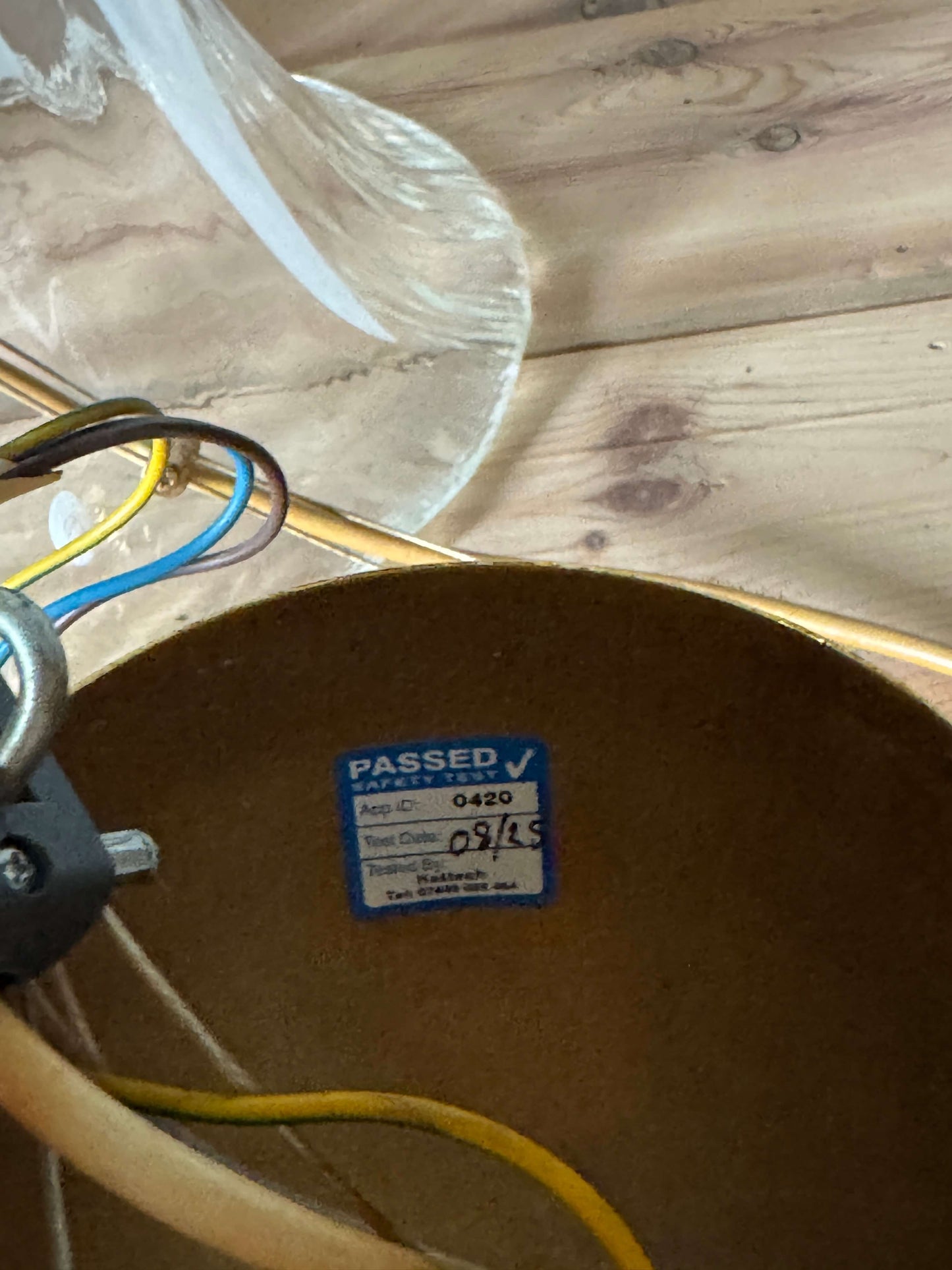 Mid-century Italian Murano glass pendant light
