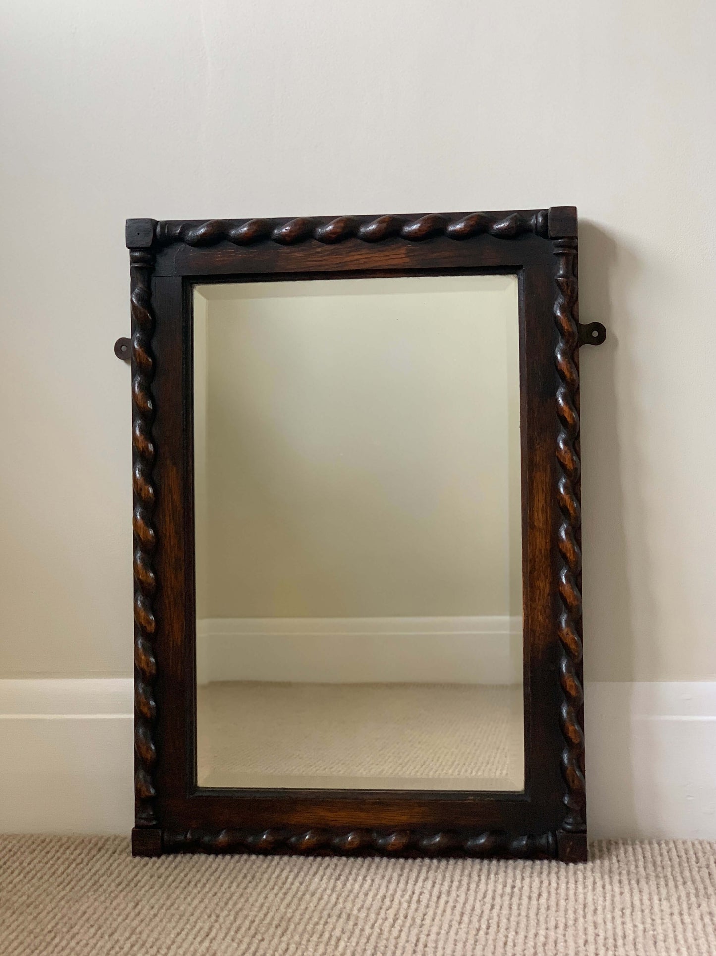 Antique barley twist mirror