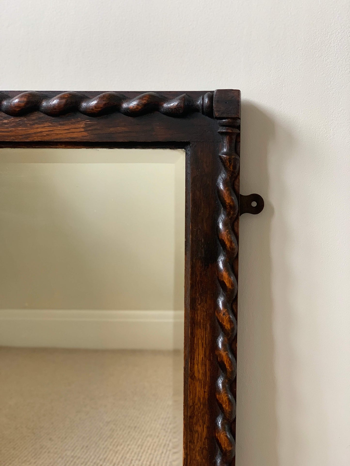 Antique barley twist mirror