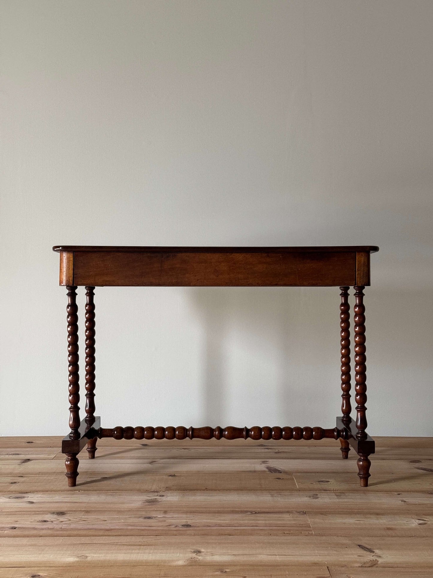 Victorian bobbin console table with drawer