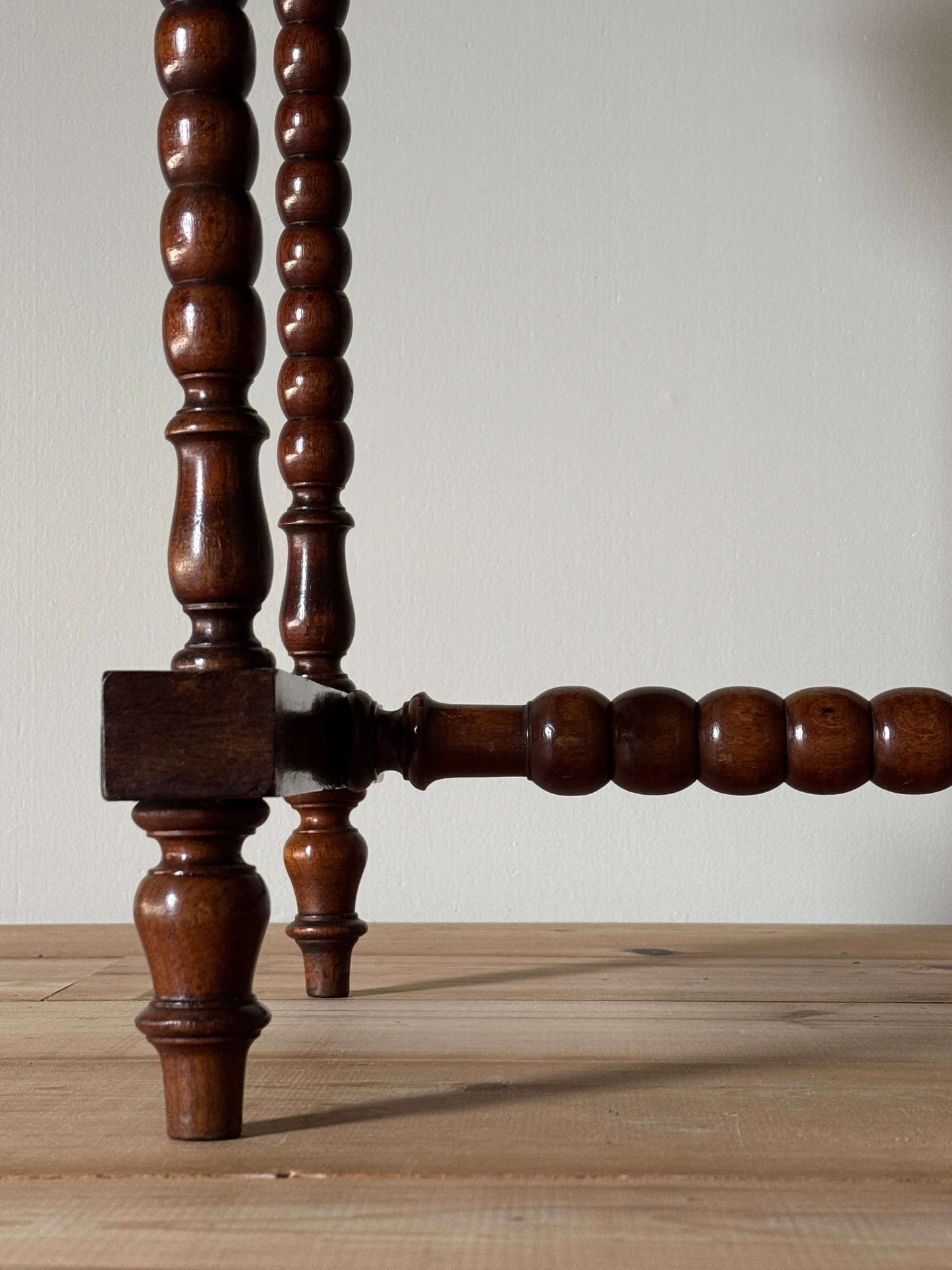 Victorian bobbin console table with drawer