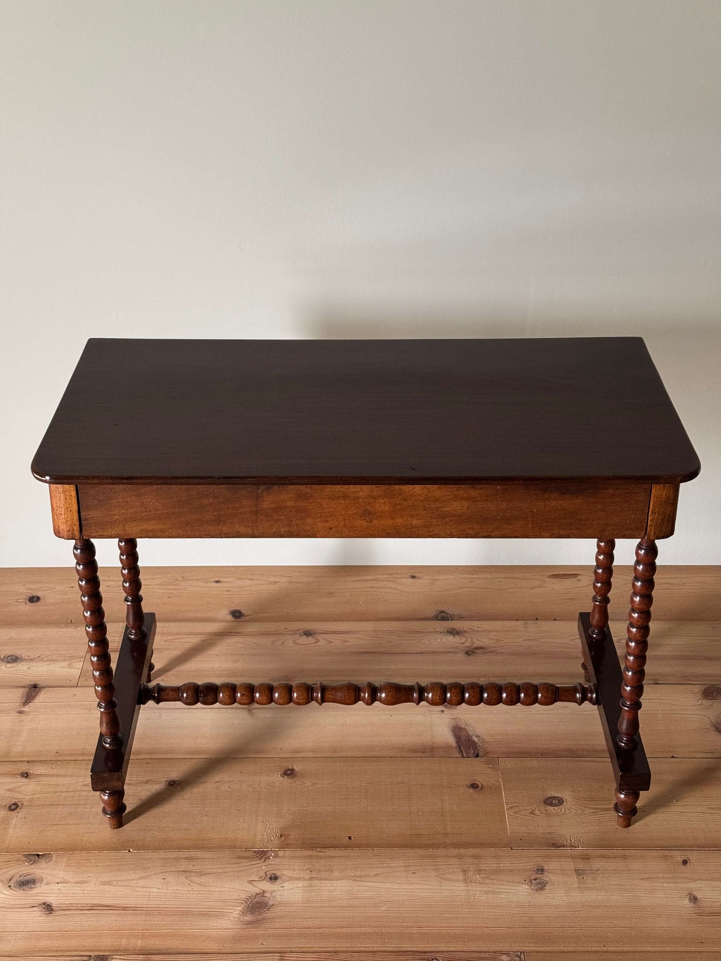 Victorian bobbin console table with drawer