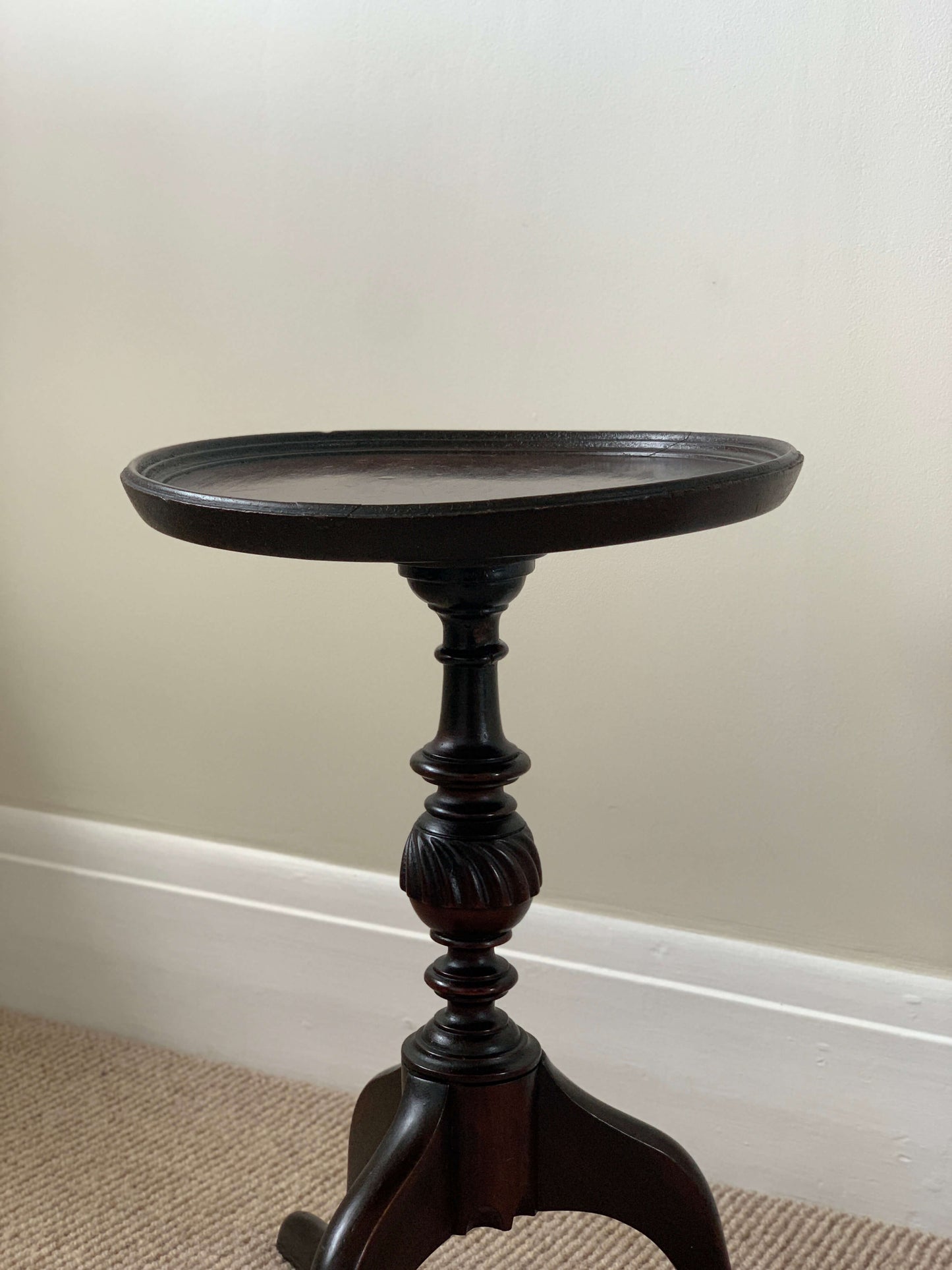 Small vintage circular occasional table
