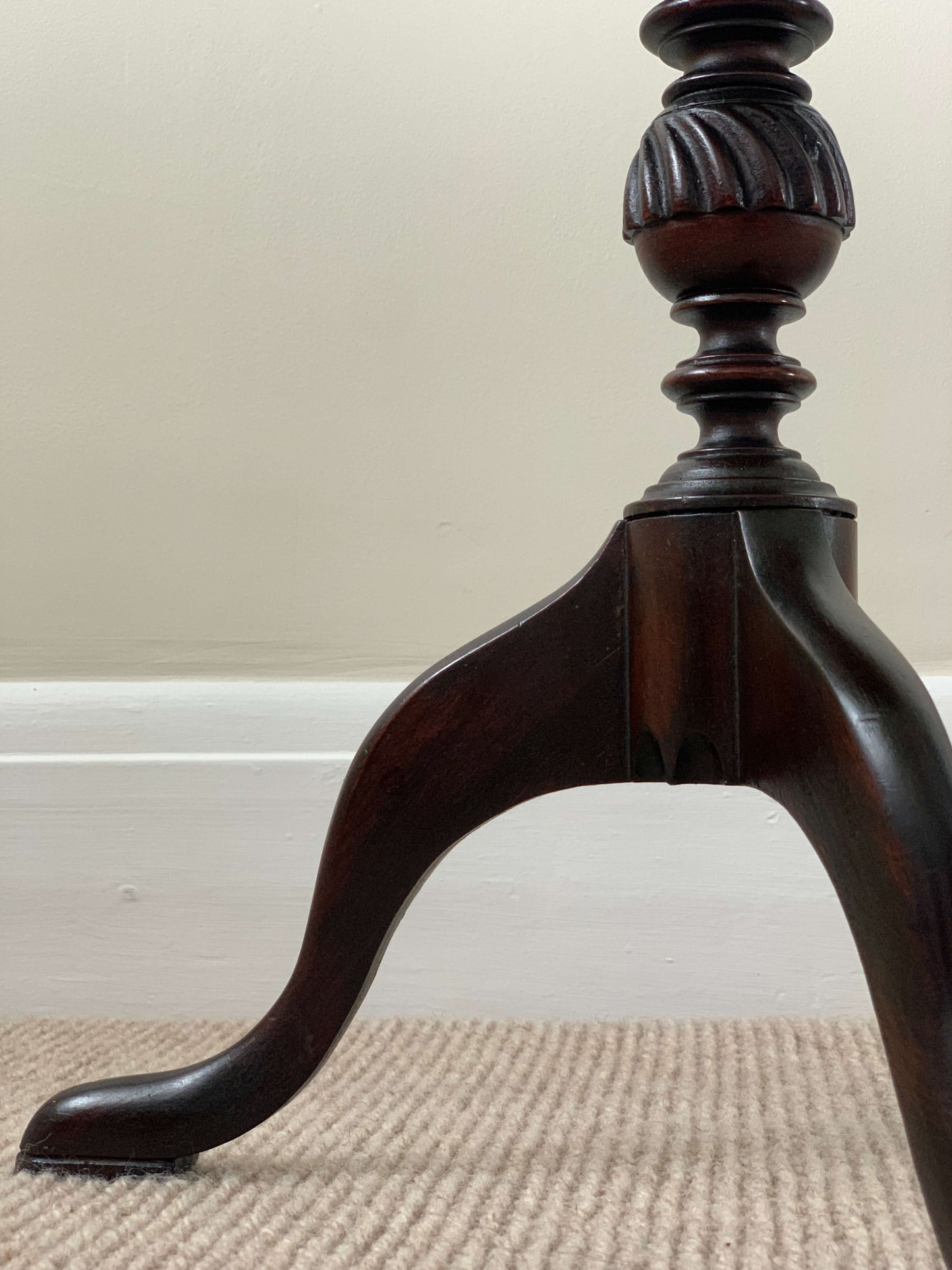 Small vintage circular occasional table