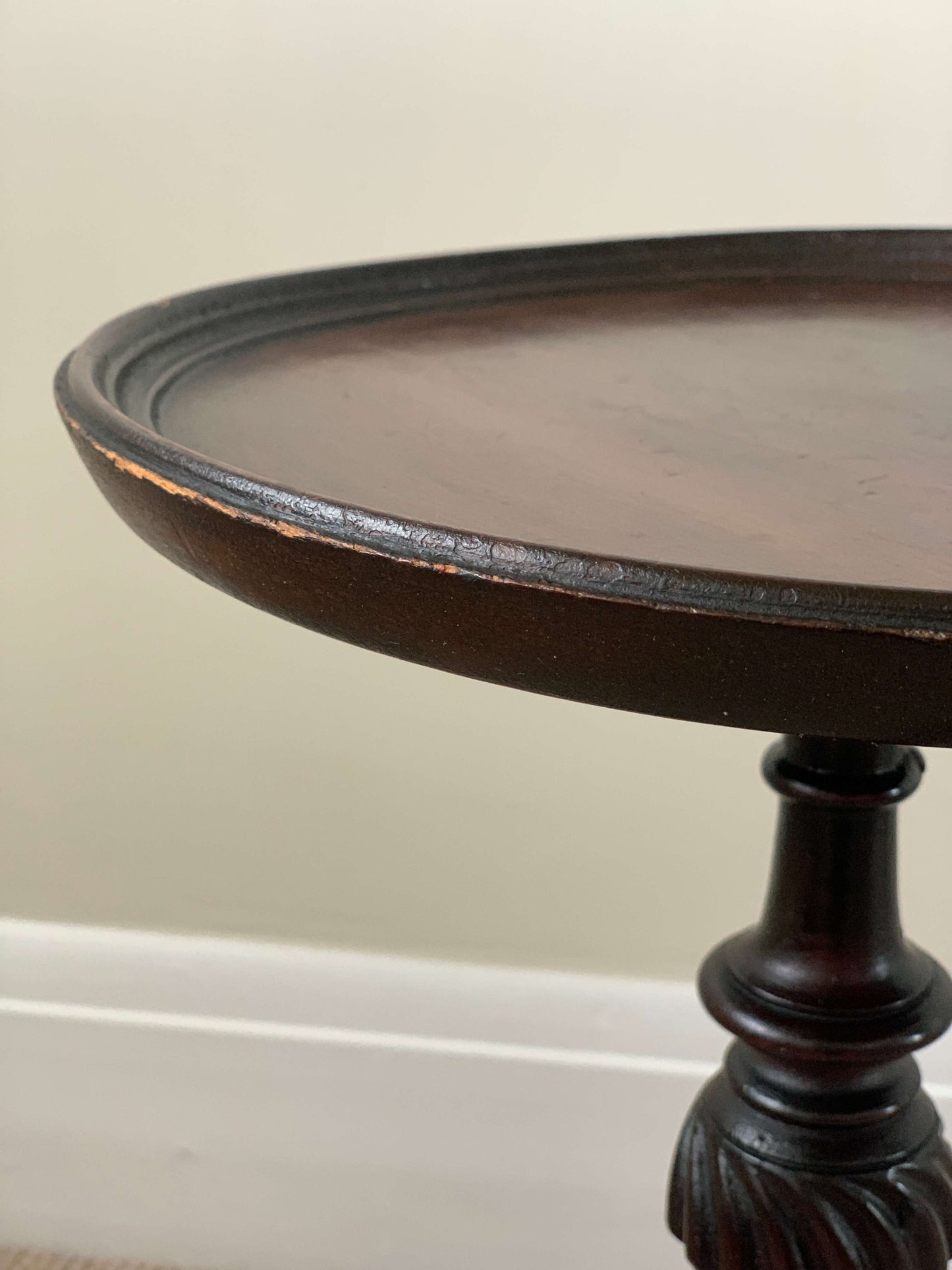 Small vintage circular occasional table