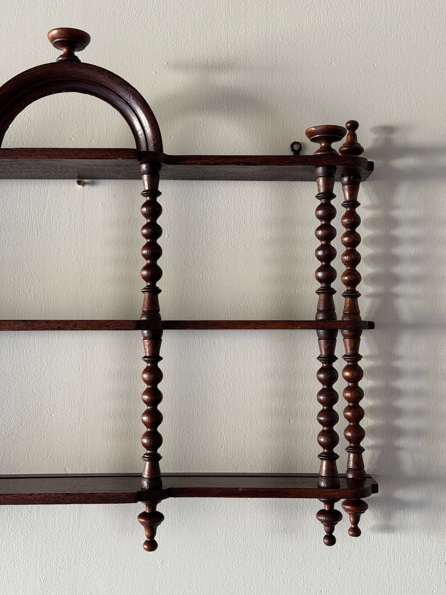 Vintage bobbin shelf
