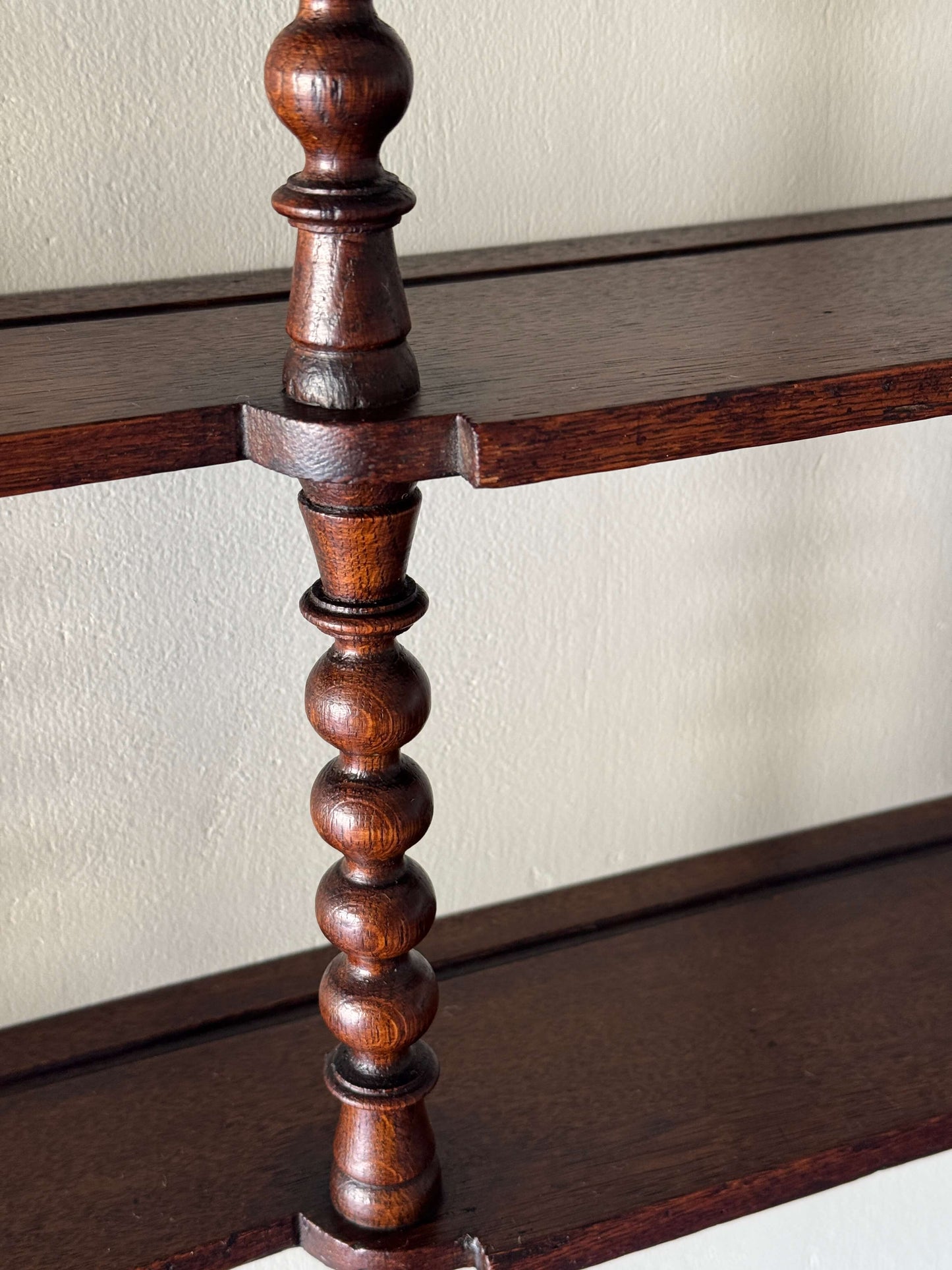 Vintage bobbin shelf