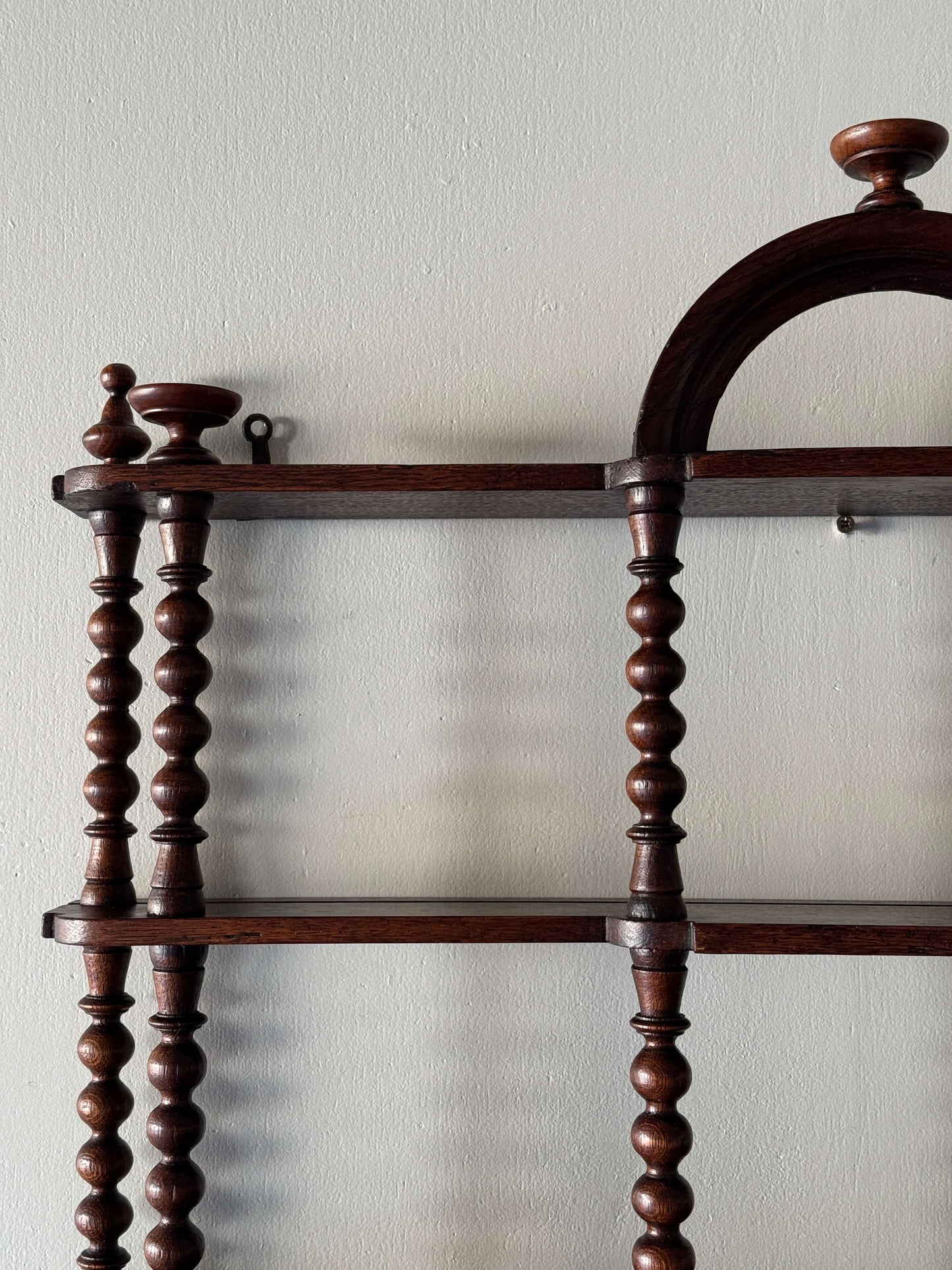 Vintage bobbin shelf