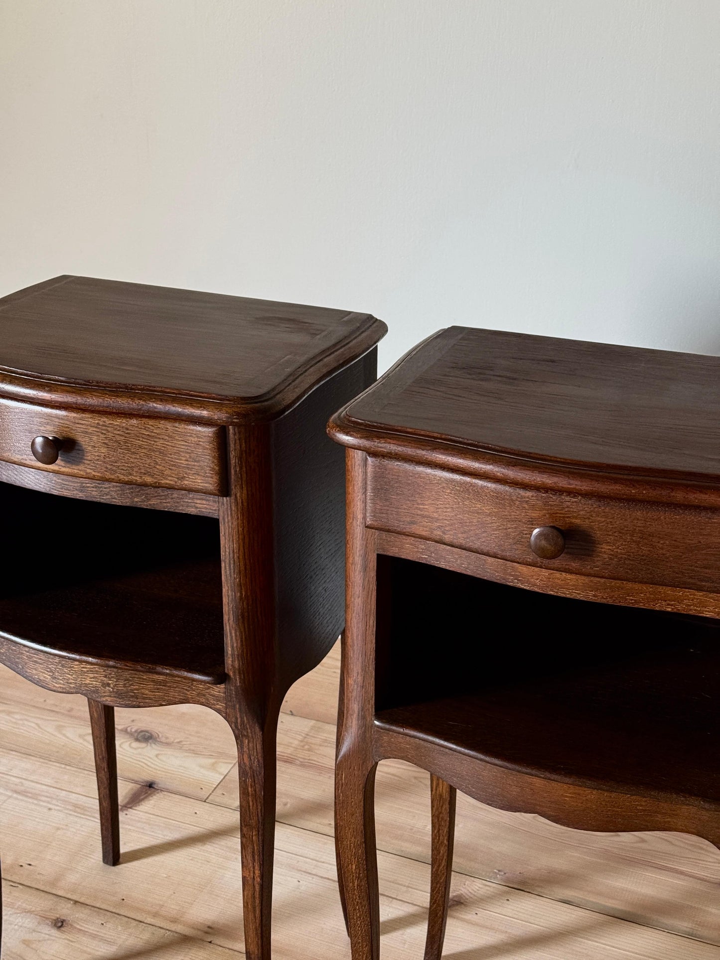 French vintage bedside tables