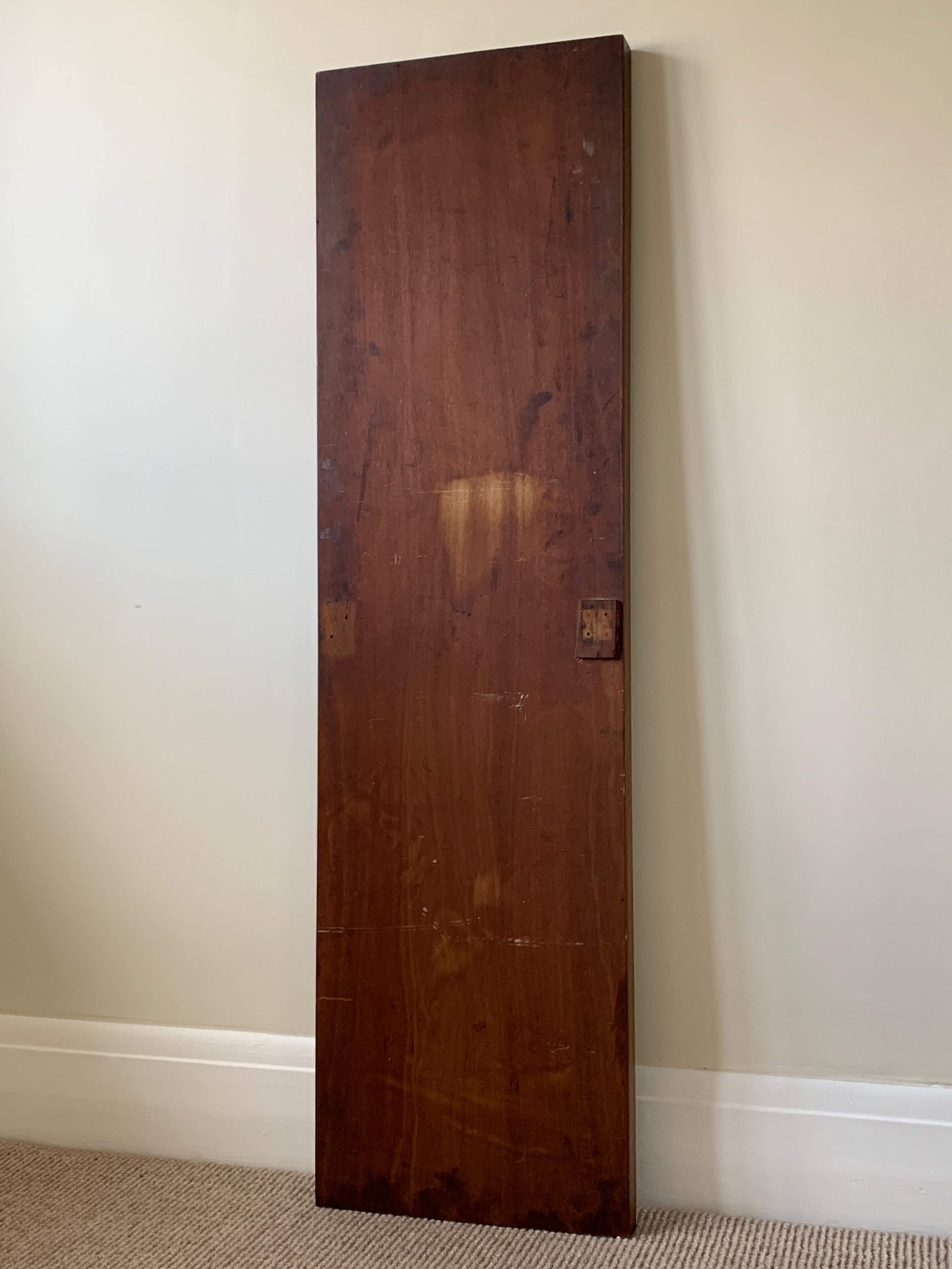 Antique floor length bevelled mirror