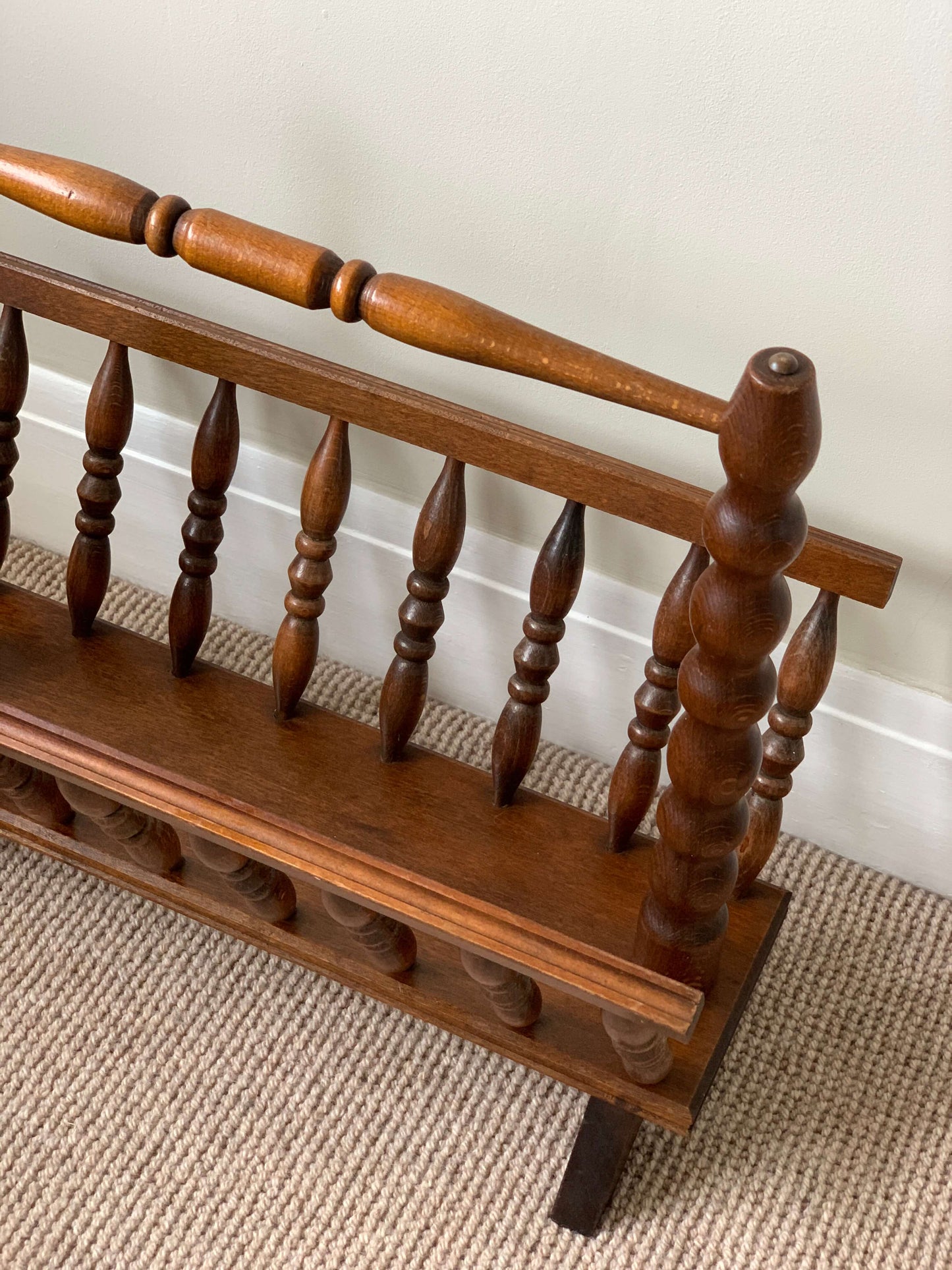 French vintage bobbin magazine rack