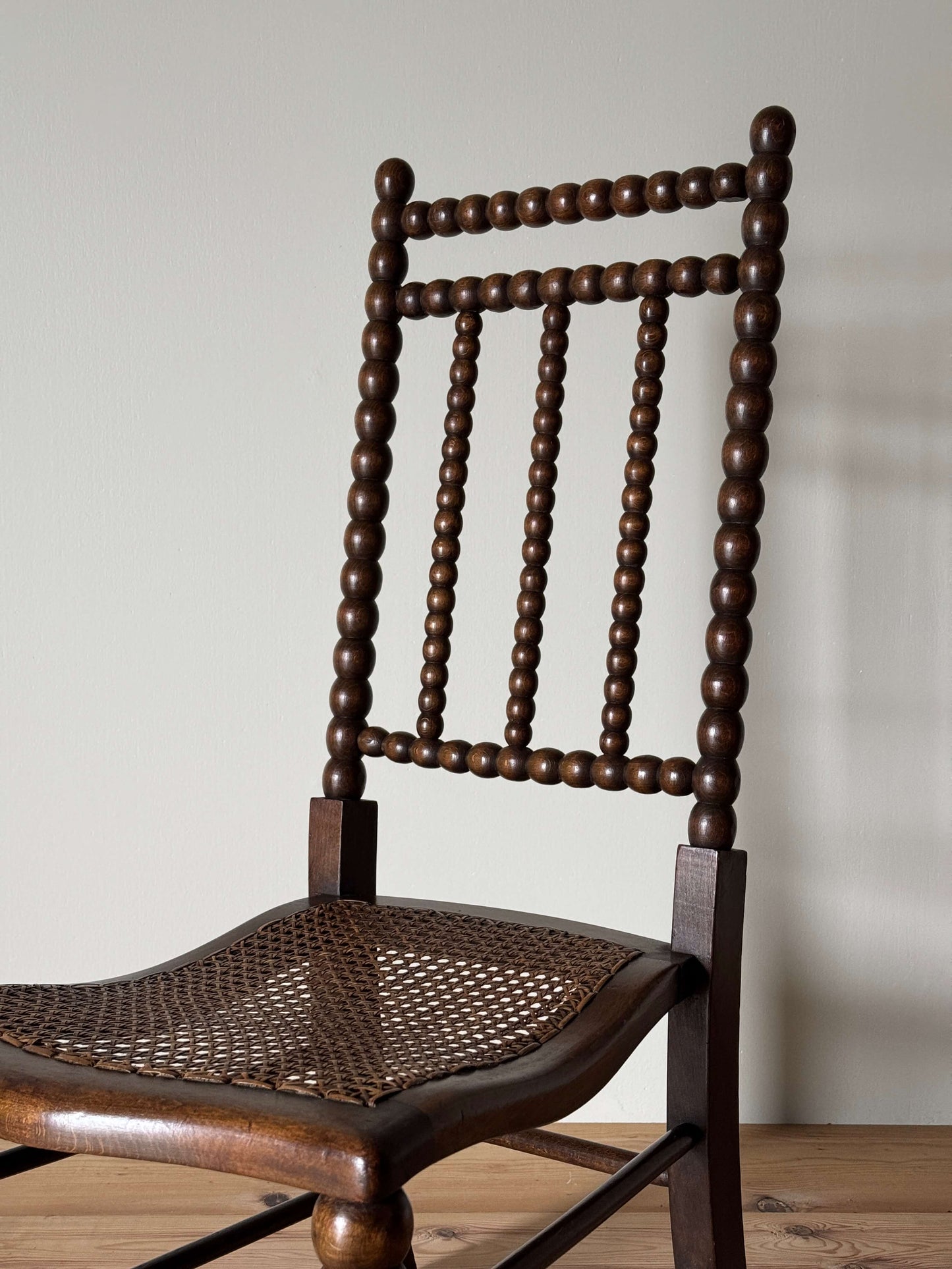 Vintage bobbin occasional chair