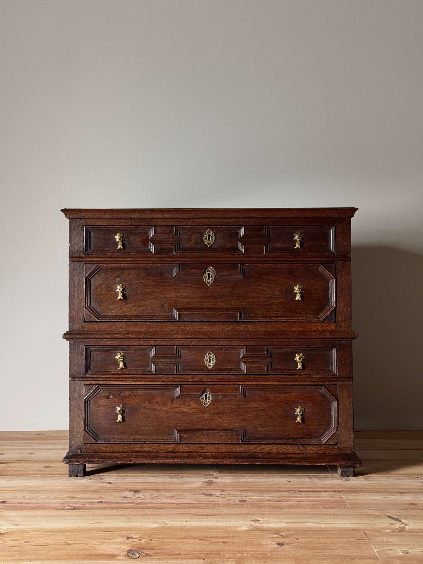 17th century antique oak chest of drawers