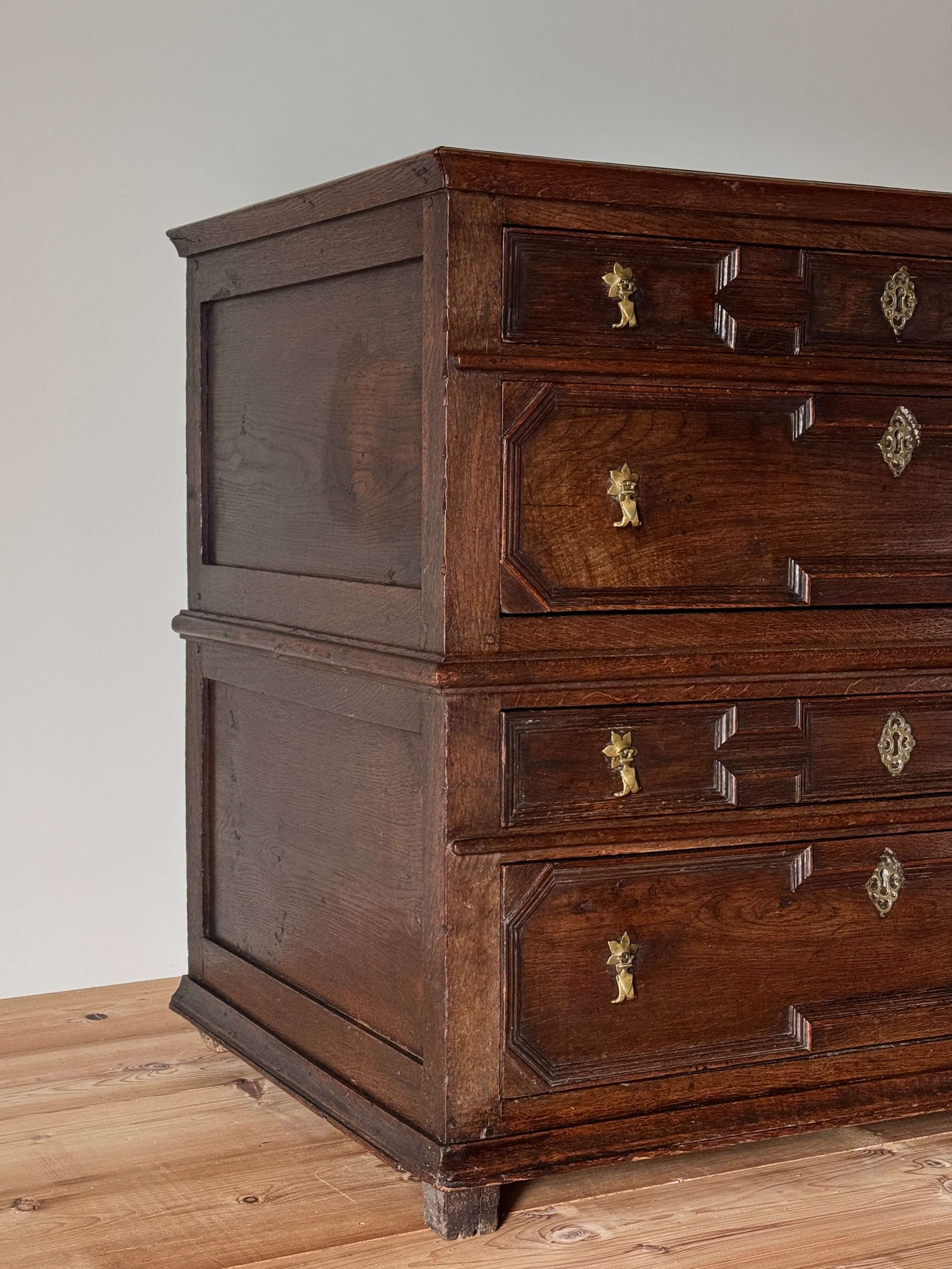 17th century antique oak chest of drawers