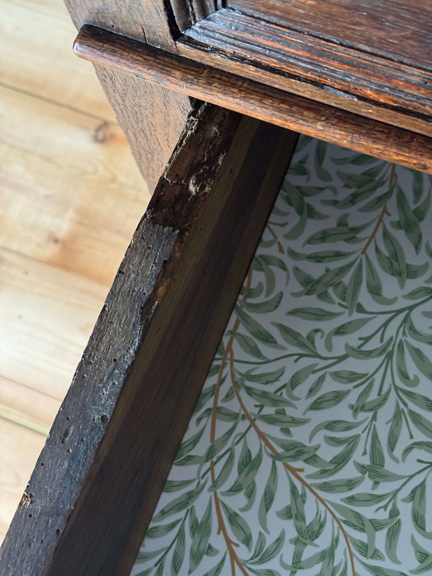 17th century antique oak chest of drawers
