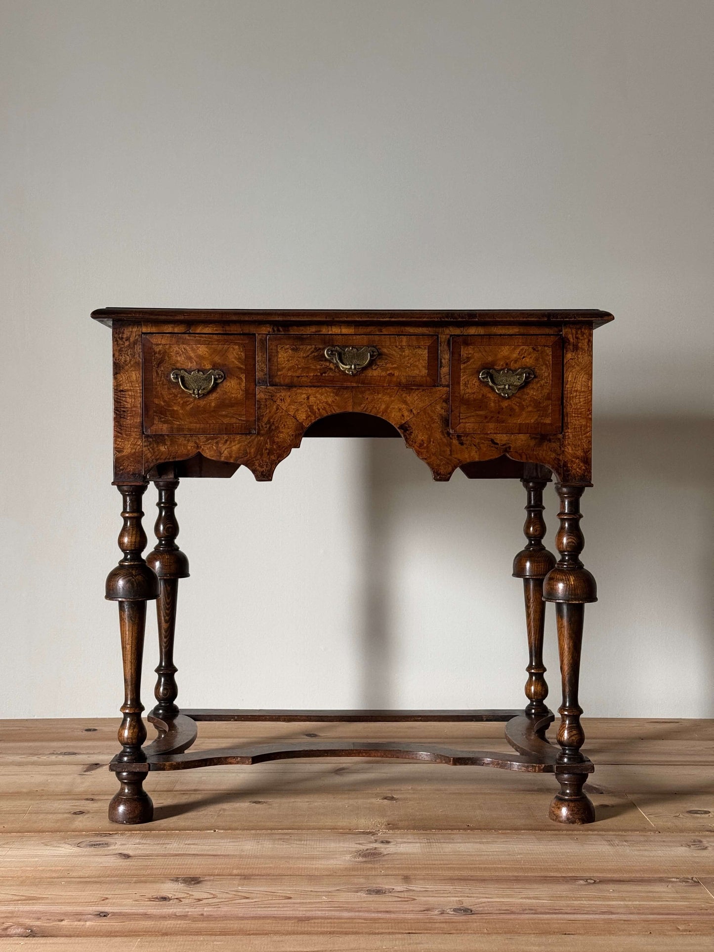 Antique walnut side table