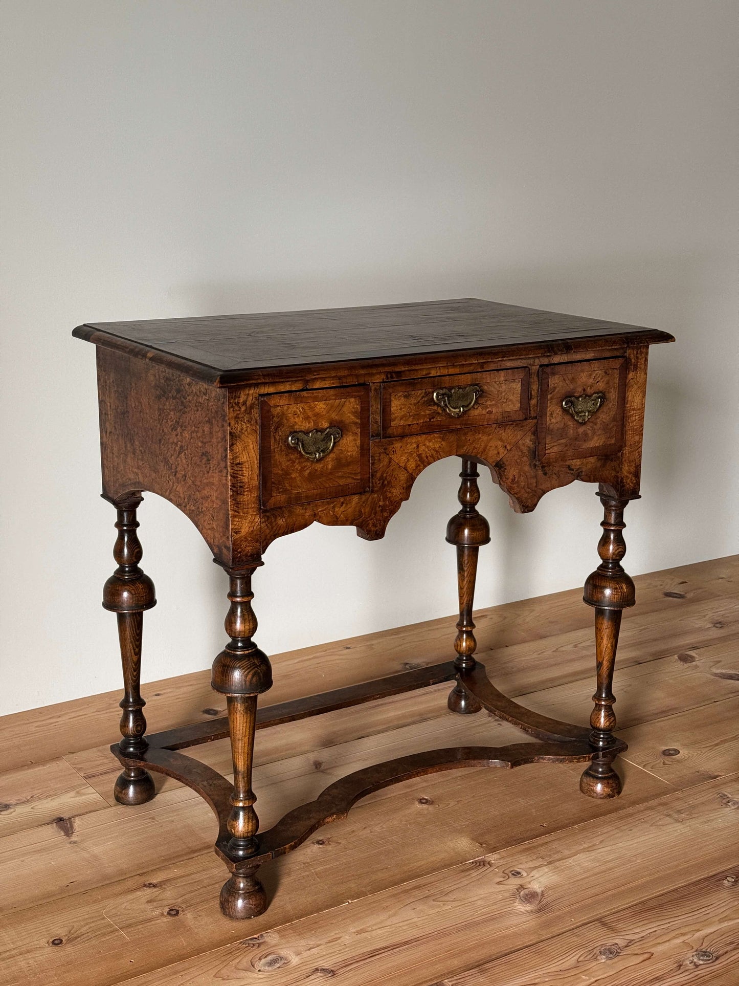Antique walnut side table