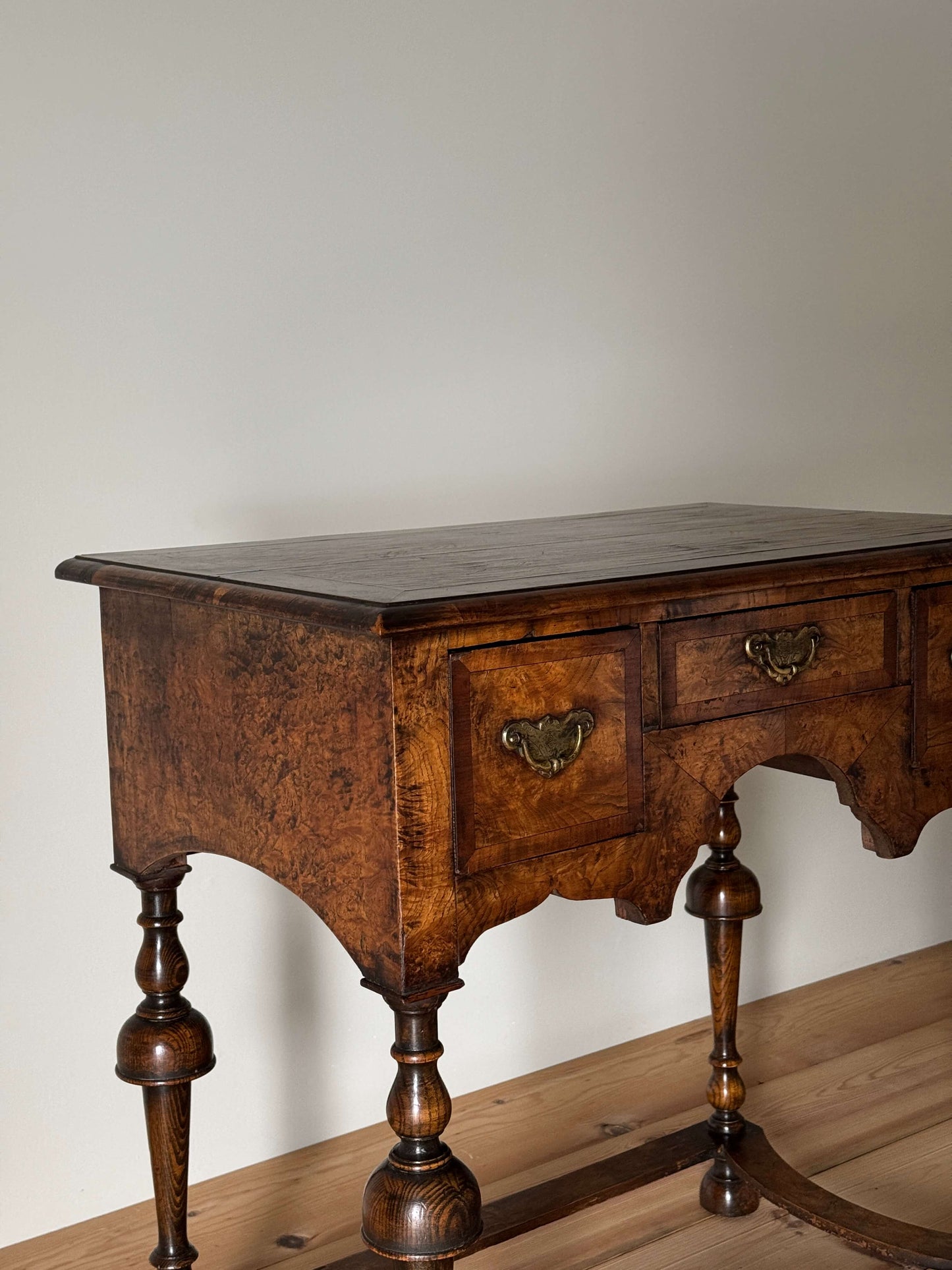 Antique walnut side table