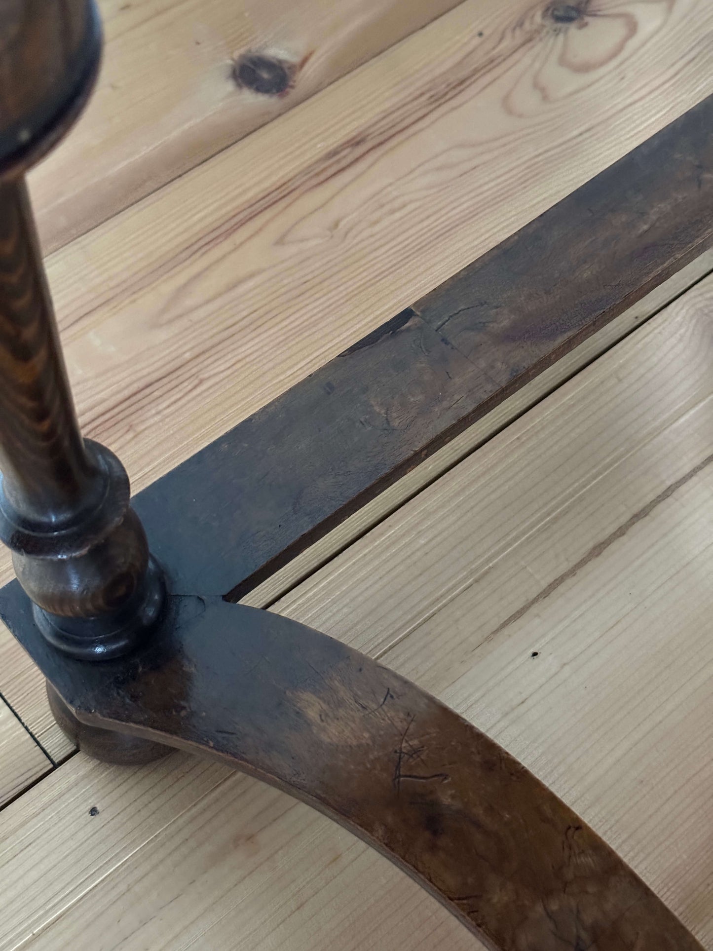 Antique walnut side table