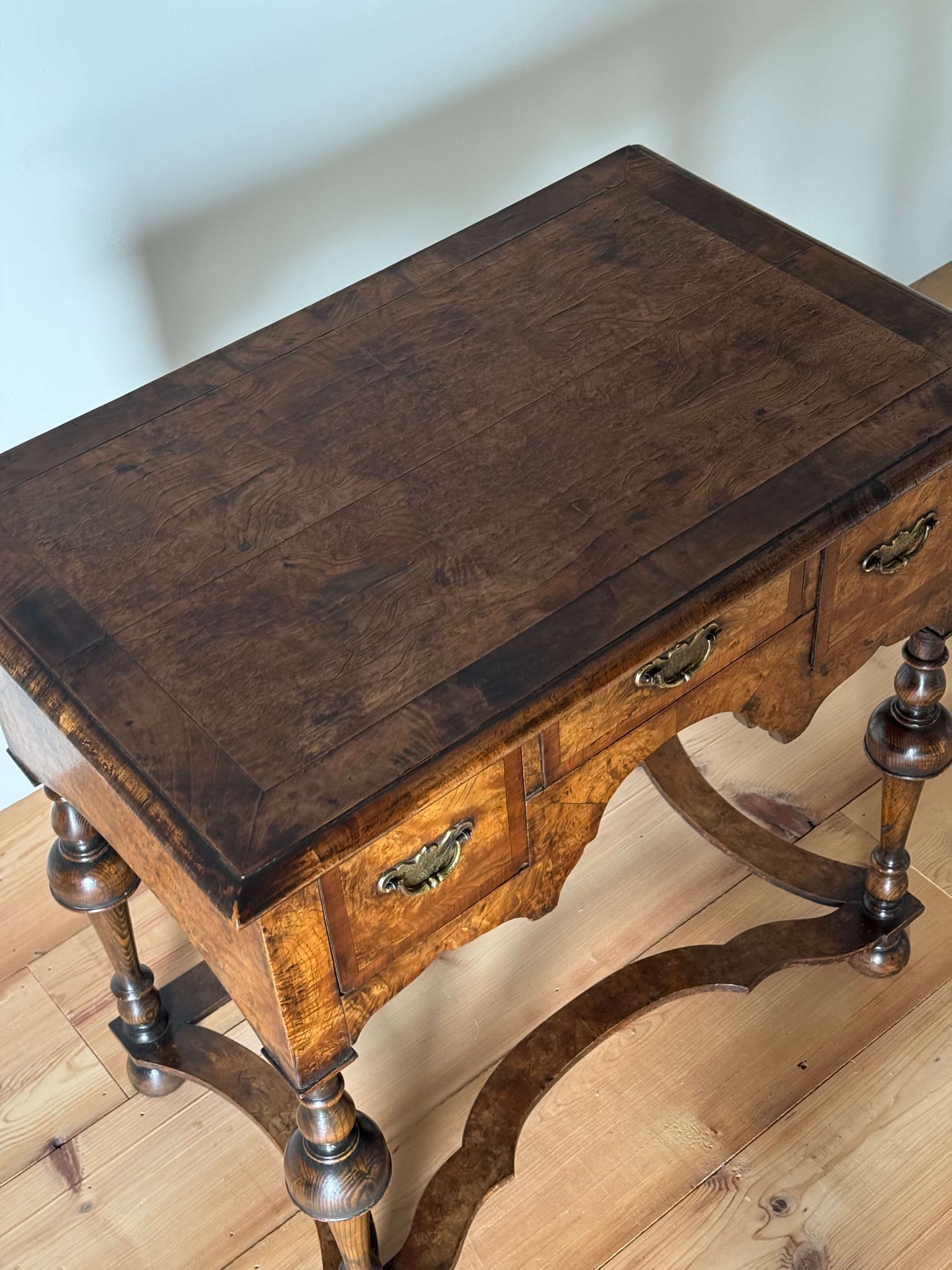 Antique walnut side table