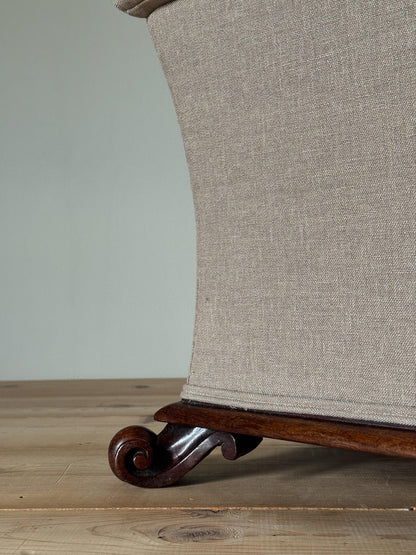 Antique Victorian rosewood upholstered stool