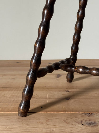 French vintage bobbin stool