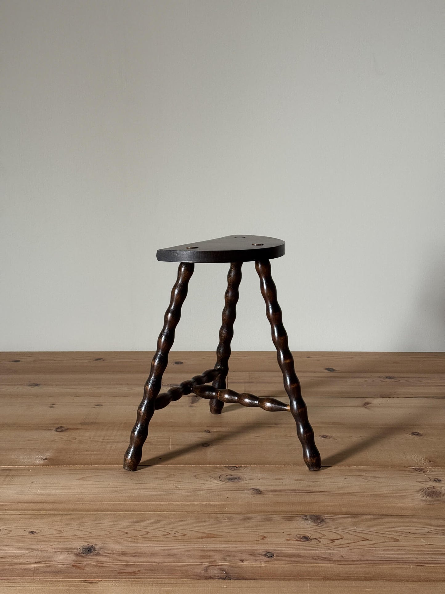 French vintage bobbin stool
