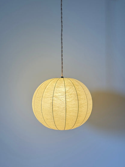 Mid-century Italian cocoon pendant shade