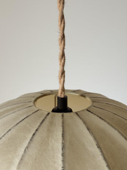 Mid-century Italian cocoon pendant shade