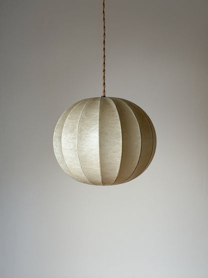 Mid-century Italian cocoon pendant shade