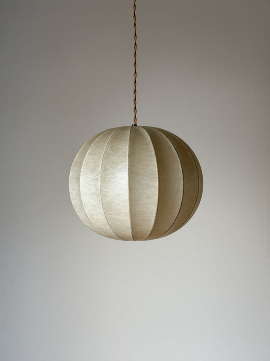 Mid-century Italian cocoon pendant shade