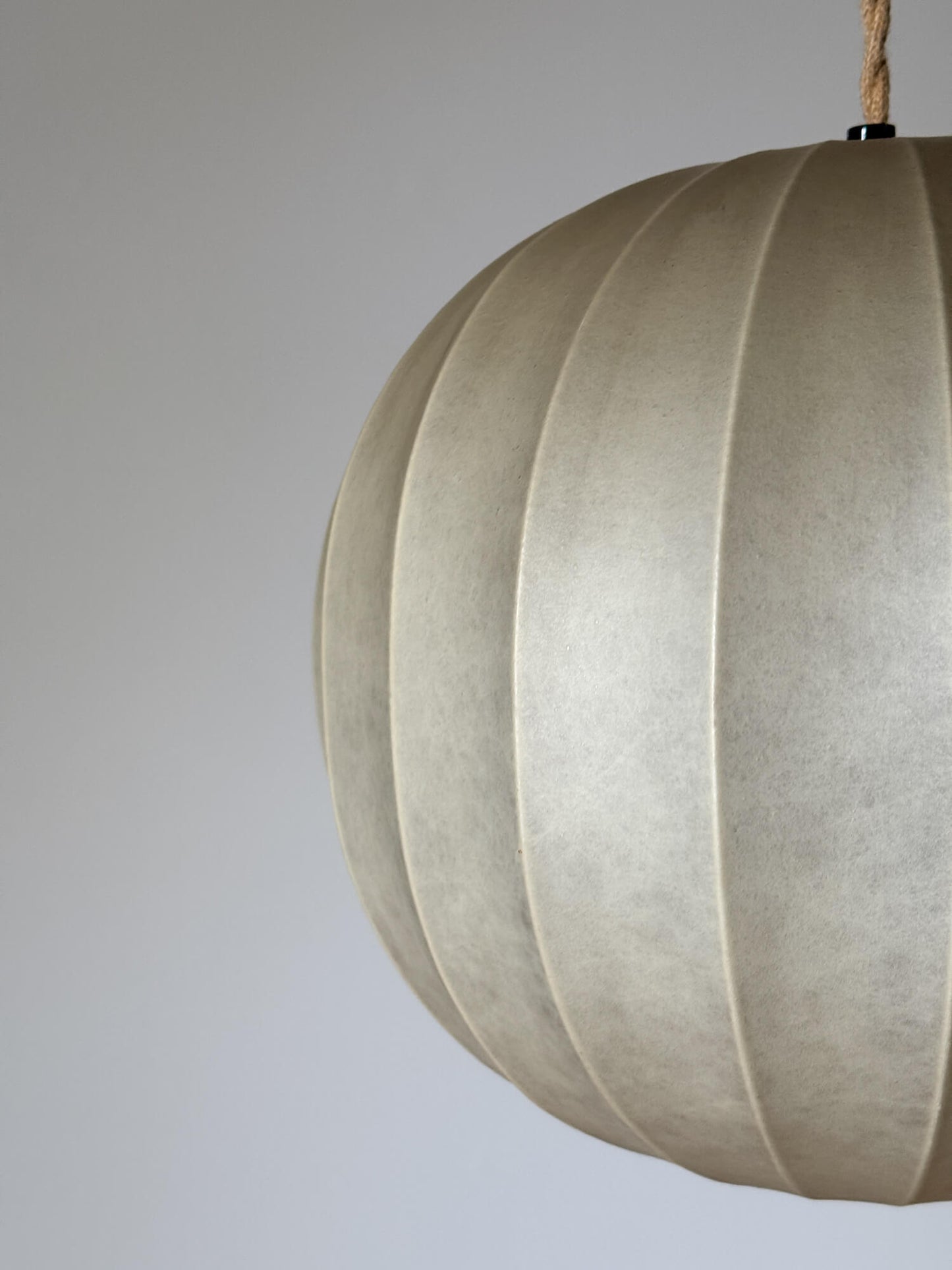 Mid-century Italian cocoon pendant shade