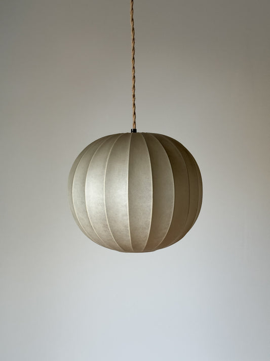 Mid-century Italian cocoon pendant shade