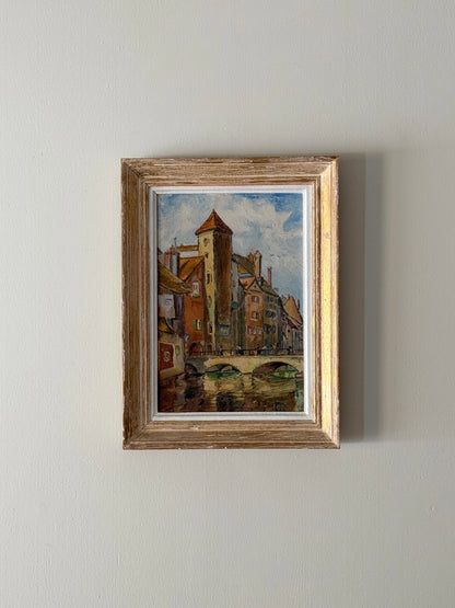 French framed village scene
