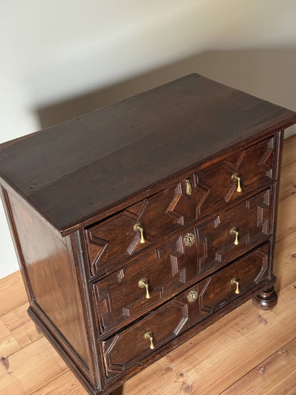 Jacobean oak chest of drawers