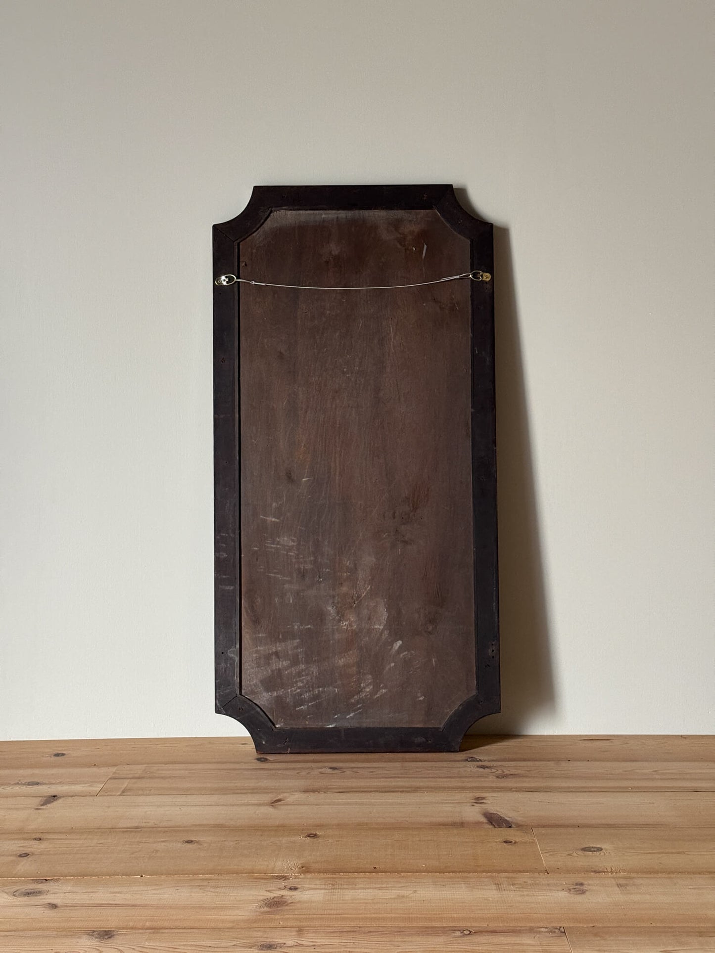 Large Edwardian mahogany mirror