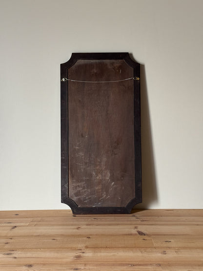 Large Edwardian mahogany mirror